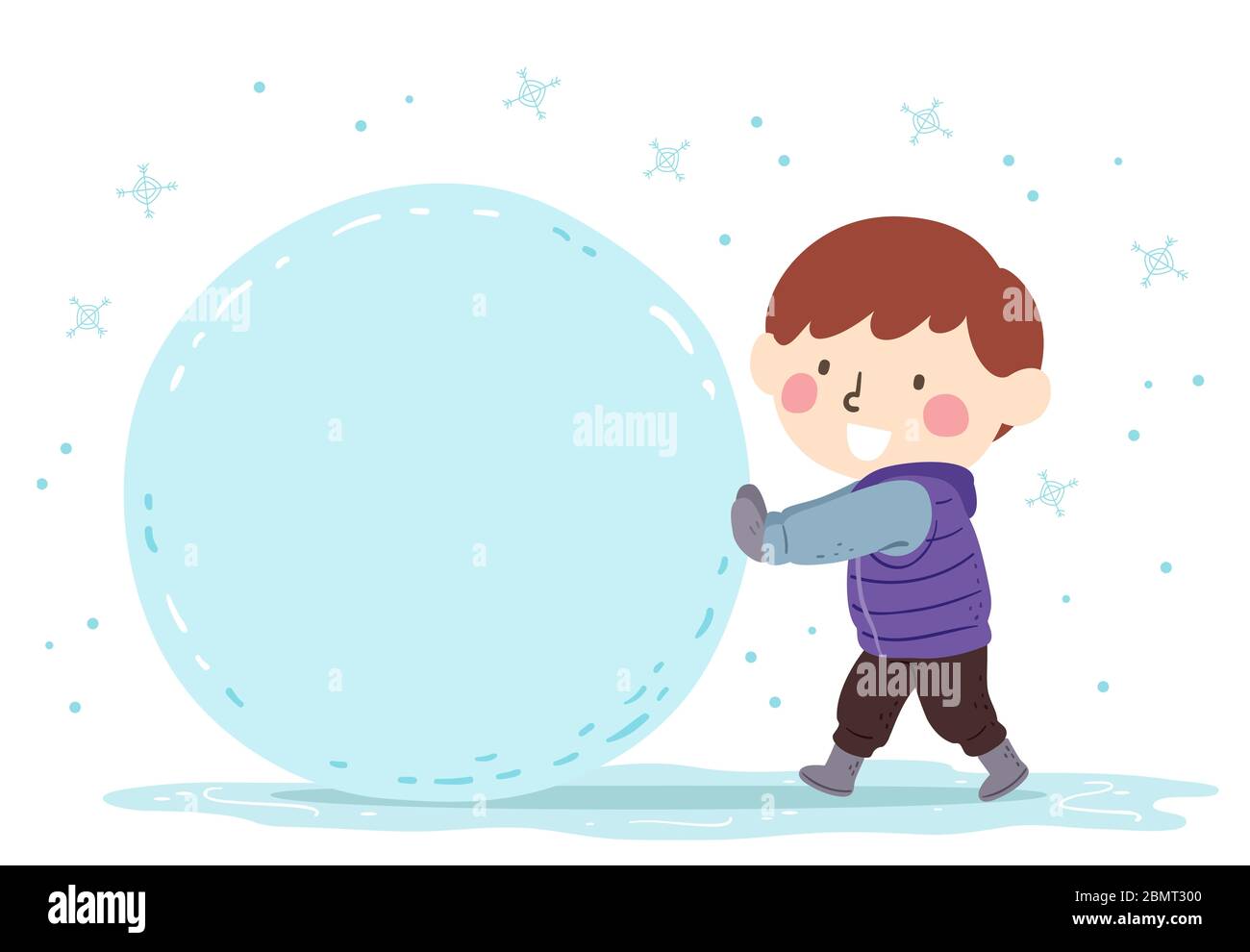 Rolling a big snowball hires stock photography and images Alamy
