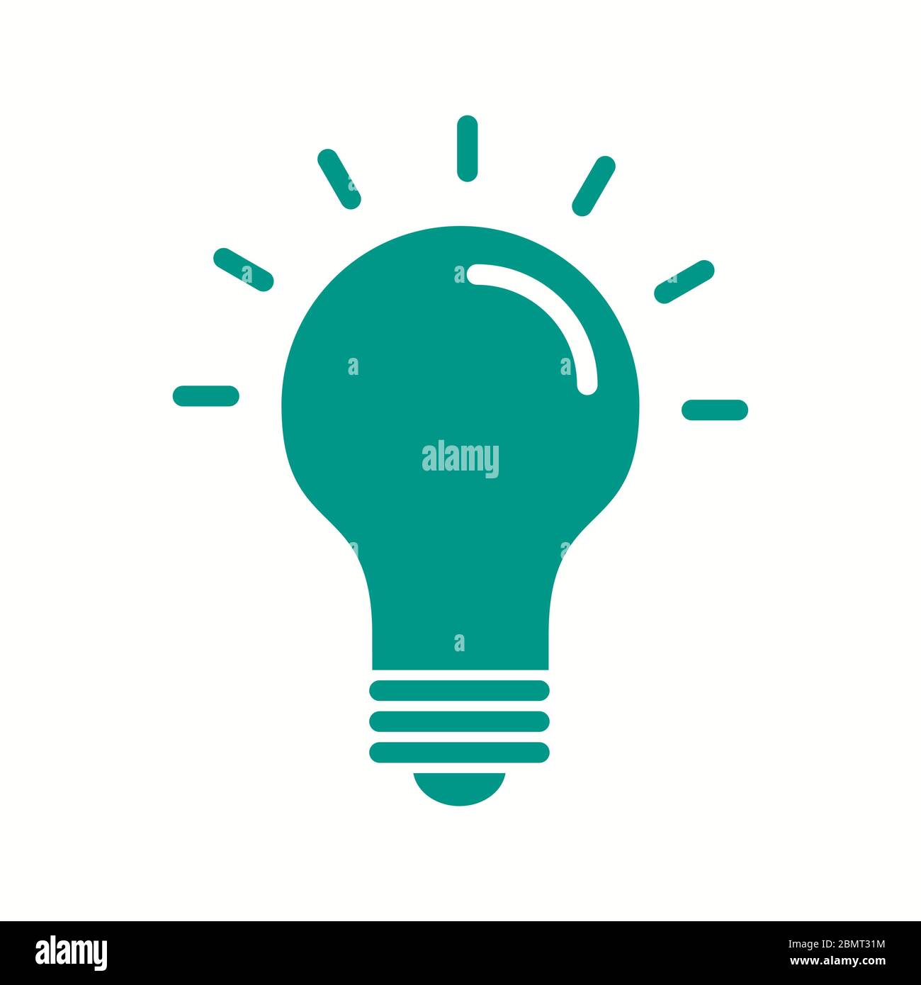 Beautiful Light bulb Vector Glyph icon Stock Vector Image & Art - Alamy