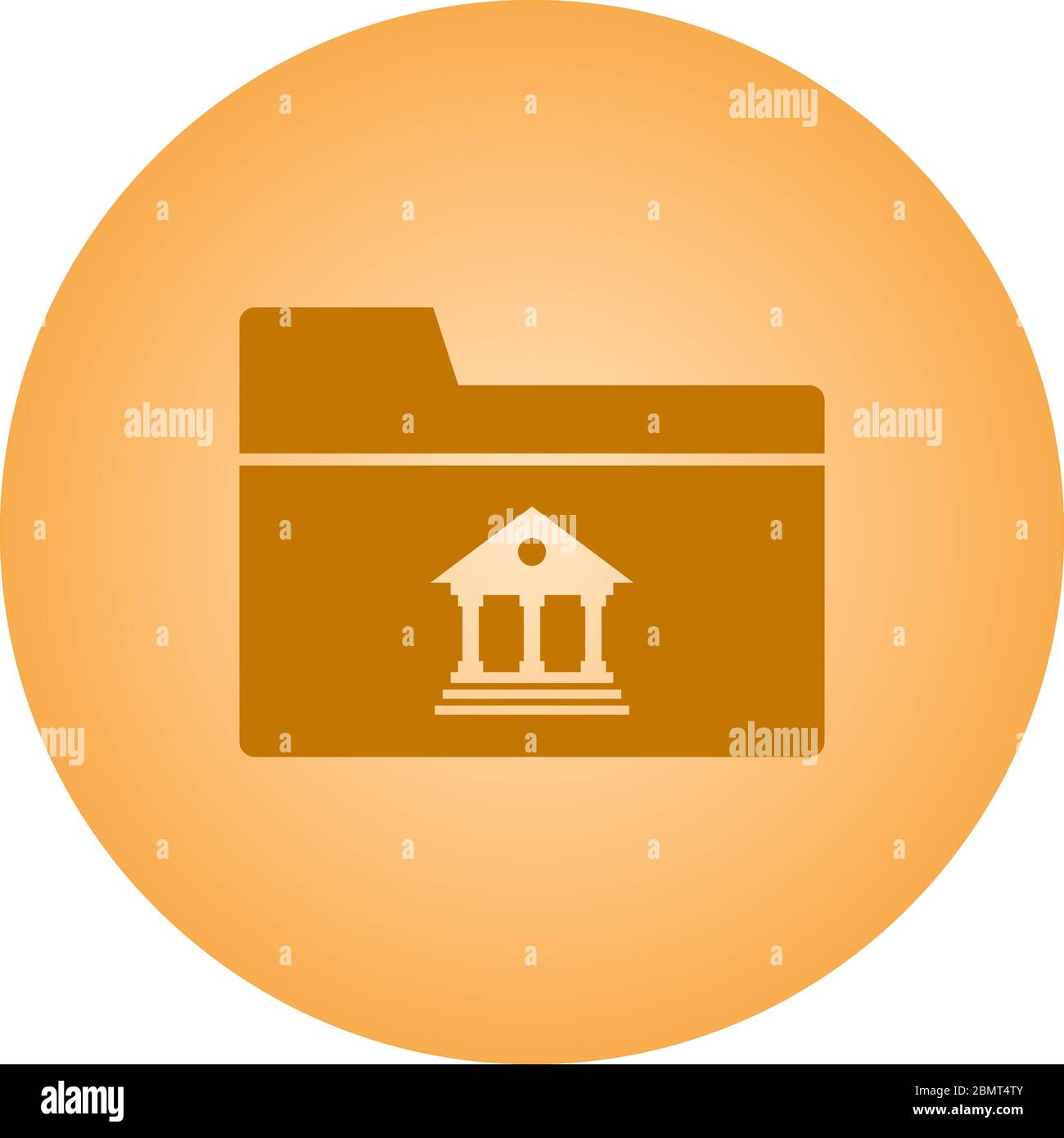 Beautiful Banking folder vector Glyph Icon Stock Vector