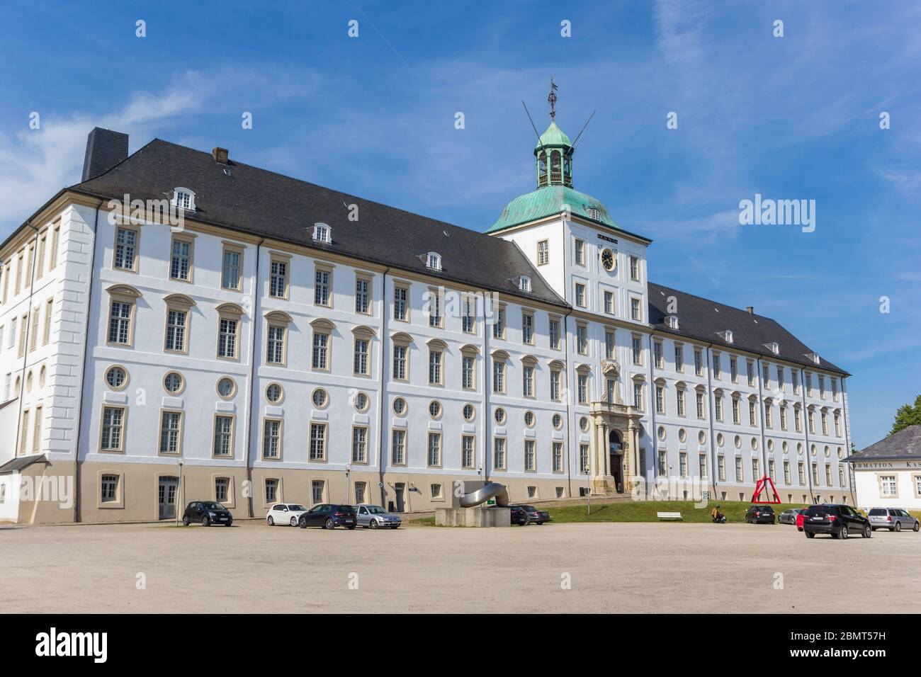 Front facade of the Gottorf castle in Schleswig, Germany Stock Photo