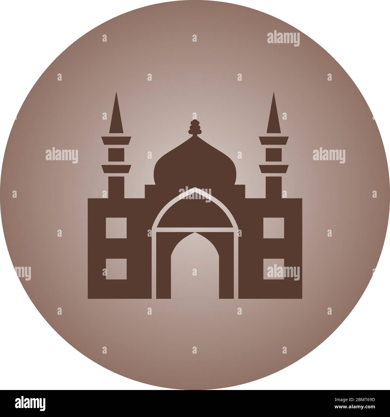 Beautiful Mosque Vector Glyph Icon Stock Vector Image & Art - Alamy