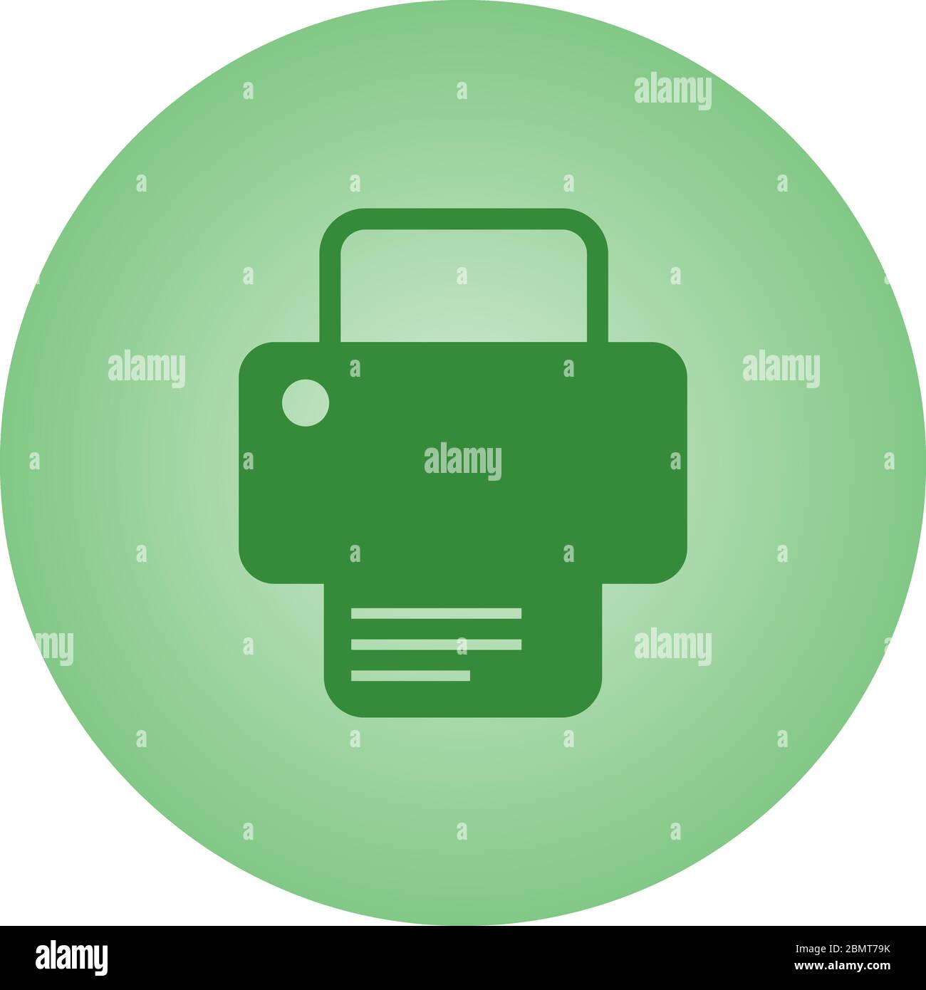 Beautiful Printer Vector Glyph icon Stock Vector