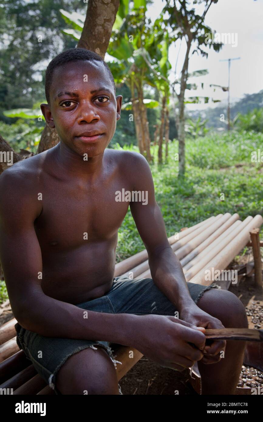 Cameroon, daily life, Africa Stock Photo