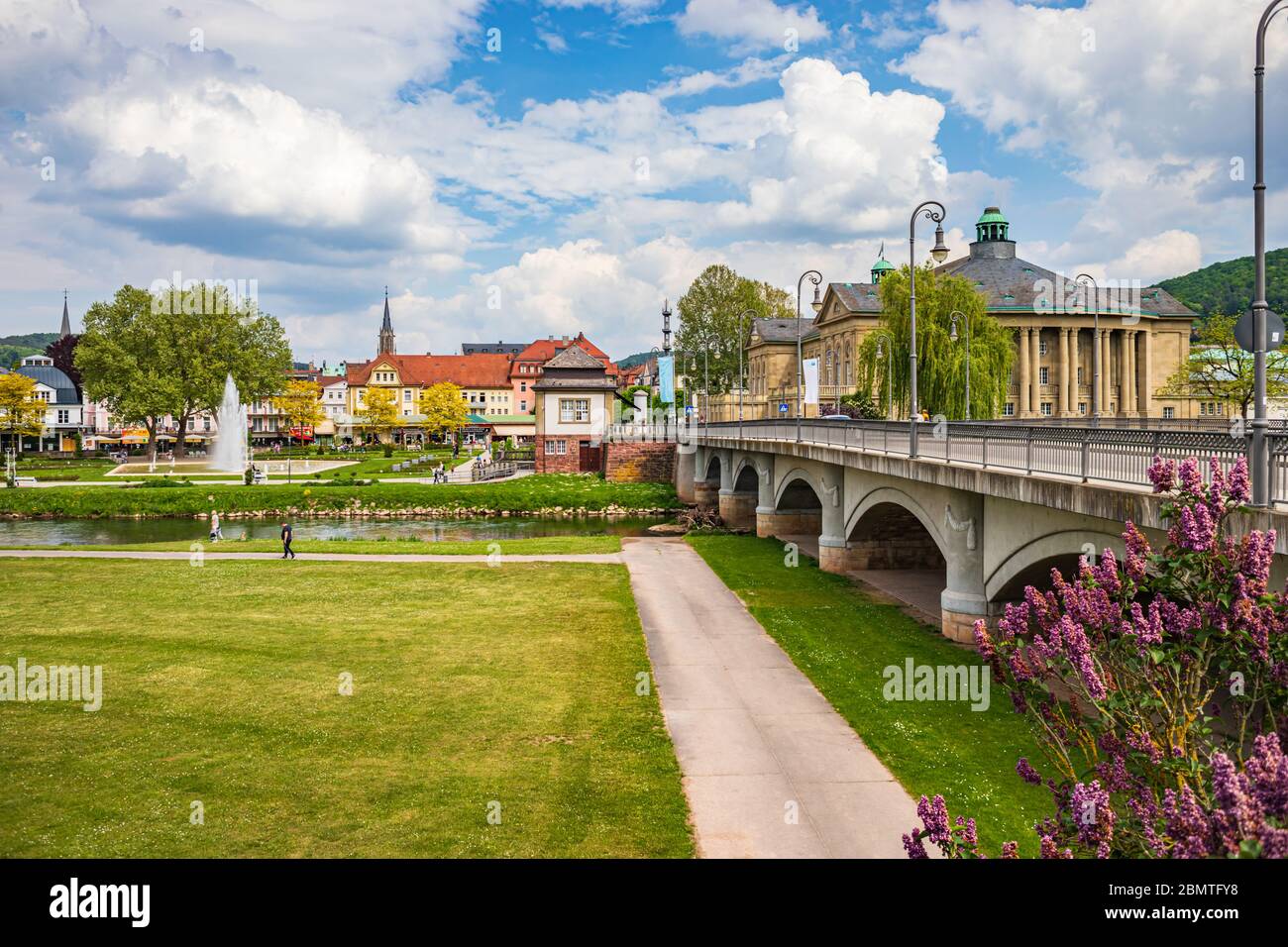 BAD KISSINGEN, GERMANY CIRCA MAY, 2020 The townscape of Bad Kissingen, Bavaria, Germany Stock