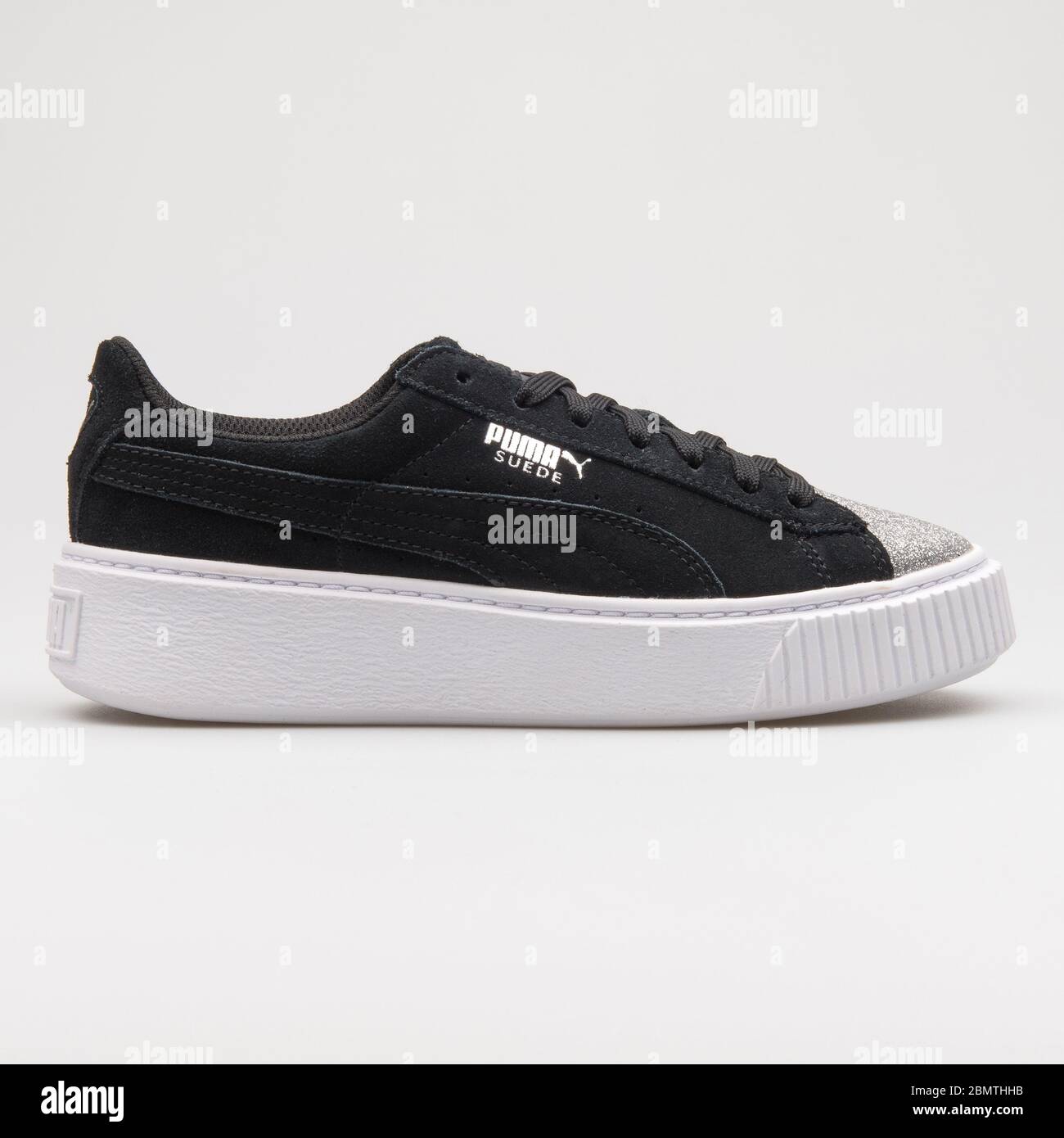 Black suede puma sneakers hi-res stock photography and images - Alamy