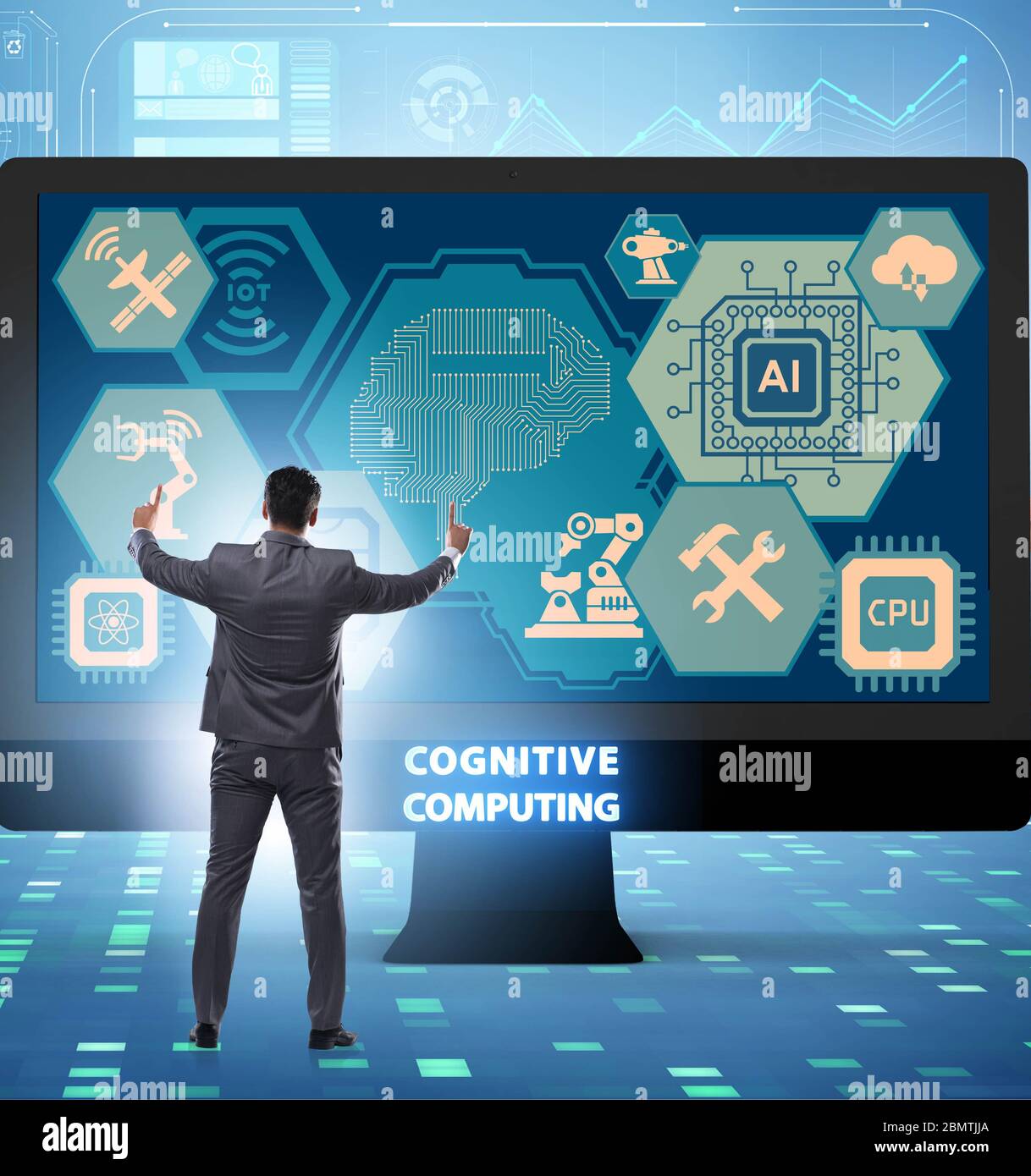 The cognitive computing concept as modern technology Stock Photo - Alamy