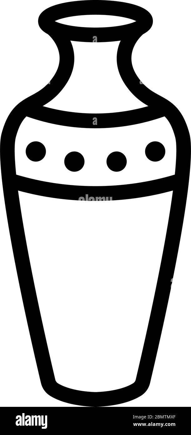 vase amphora icon vector outline illustration Stock Vector Image & Art