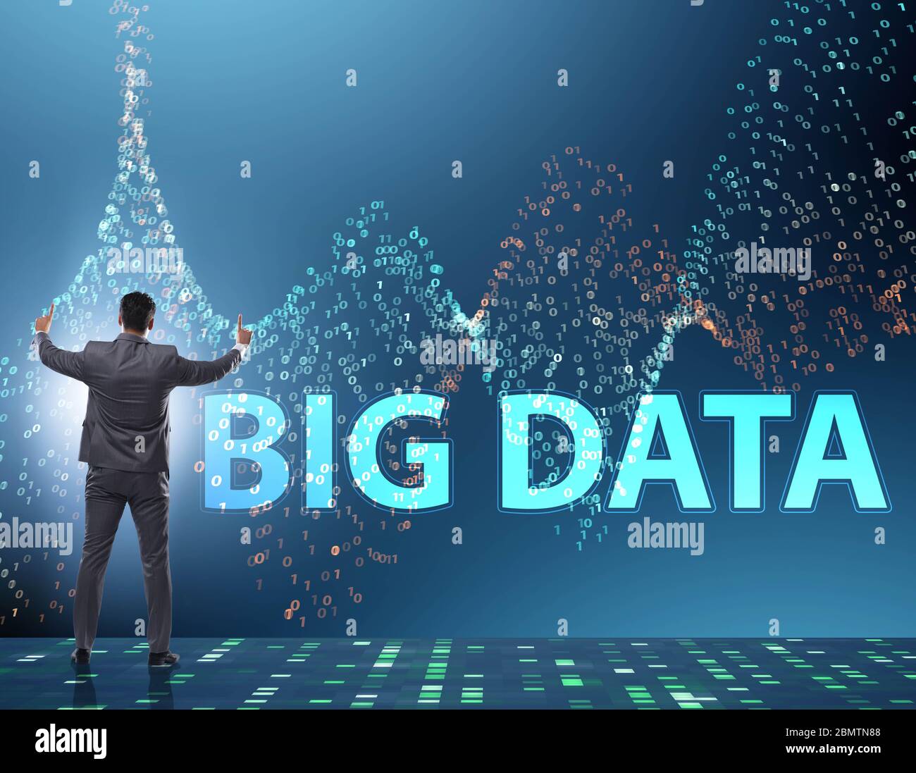 The fintech financial big data concept with analyst Stock Photo - Alamy