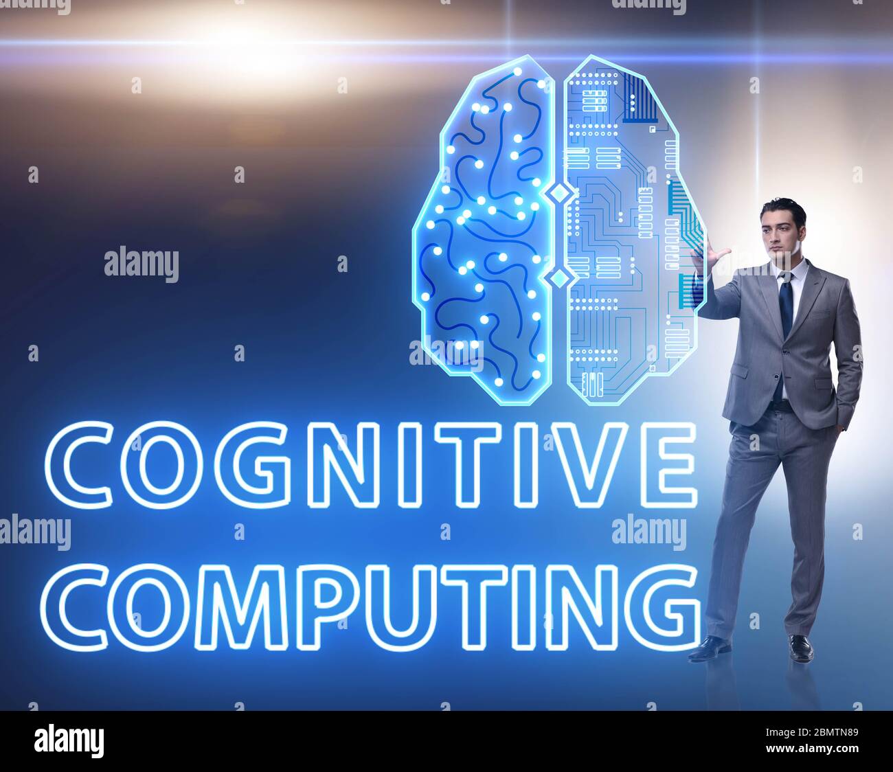 The cognitive computing concept as modern technology Stock Photo - Alamy