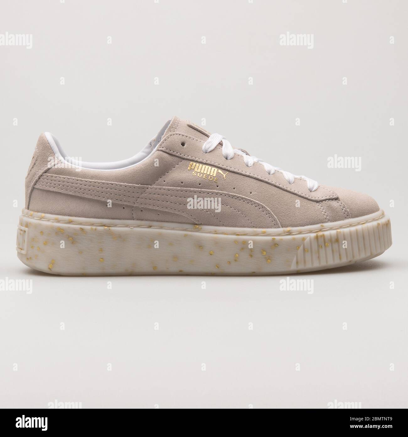 puma suede platform beige