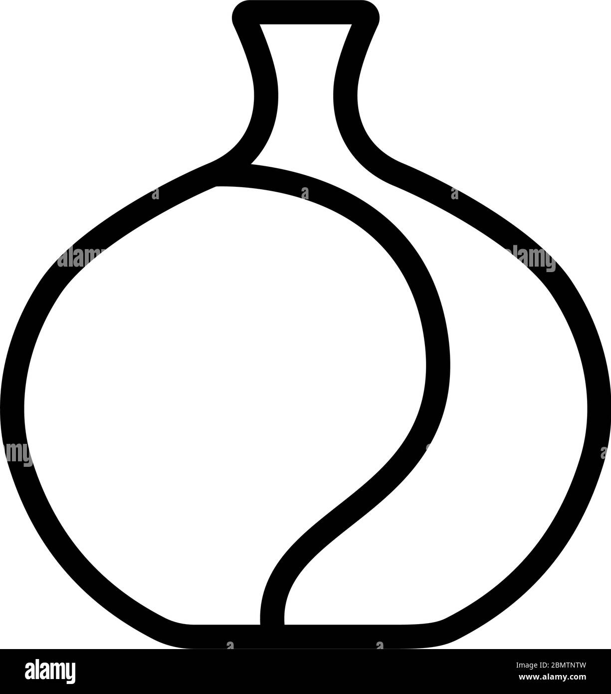 high capacity vase icon vector outline illustration Stock Vector Image ...