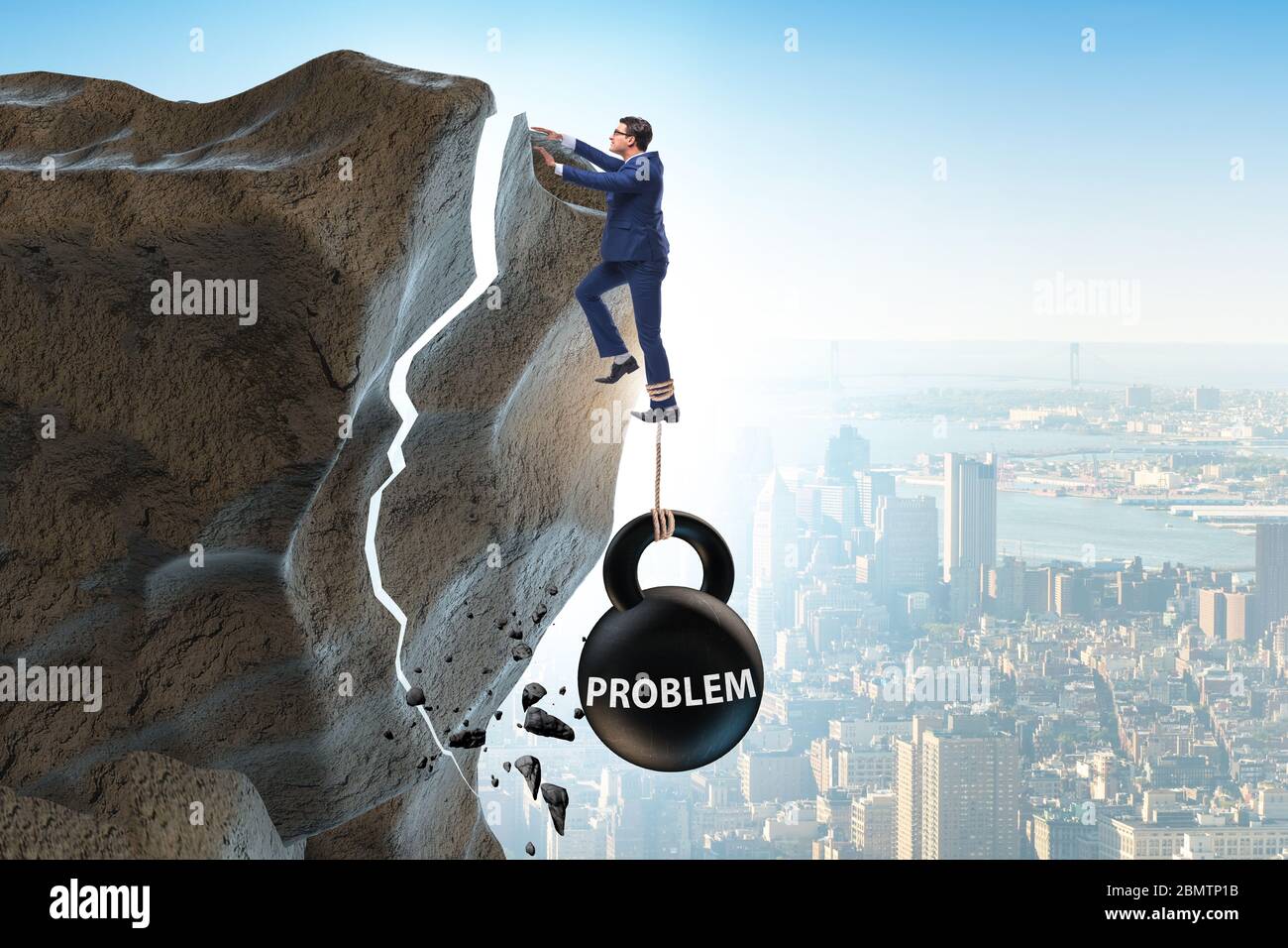 The concept of problem with businessman Stock Photo - Alamy