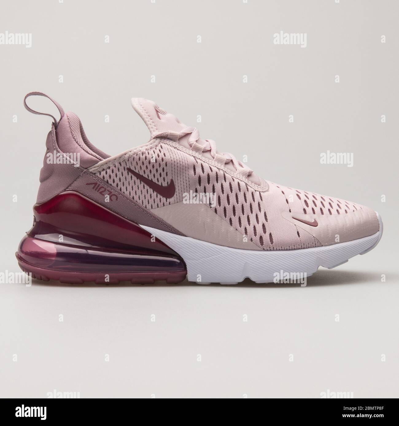 VIENNA, AUSTRIA - FEBRUARY 19, 2018: Nike Air Max 270 rose and burgundy  sneaker on white background Stock Photo - Alamy