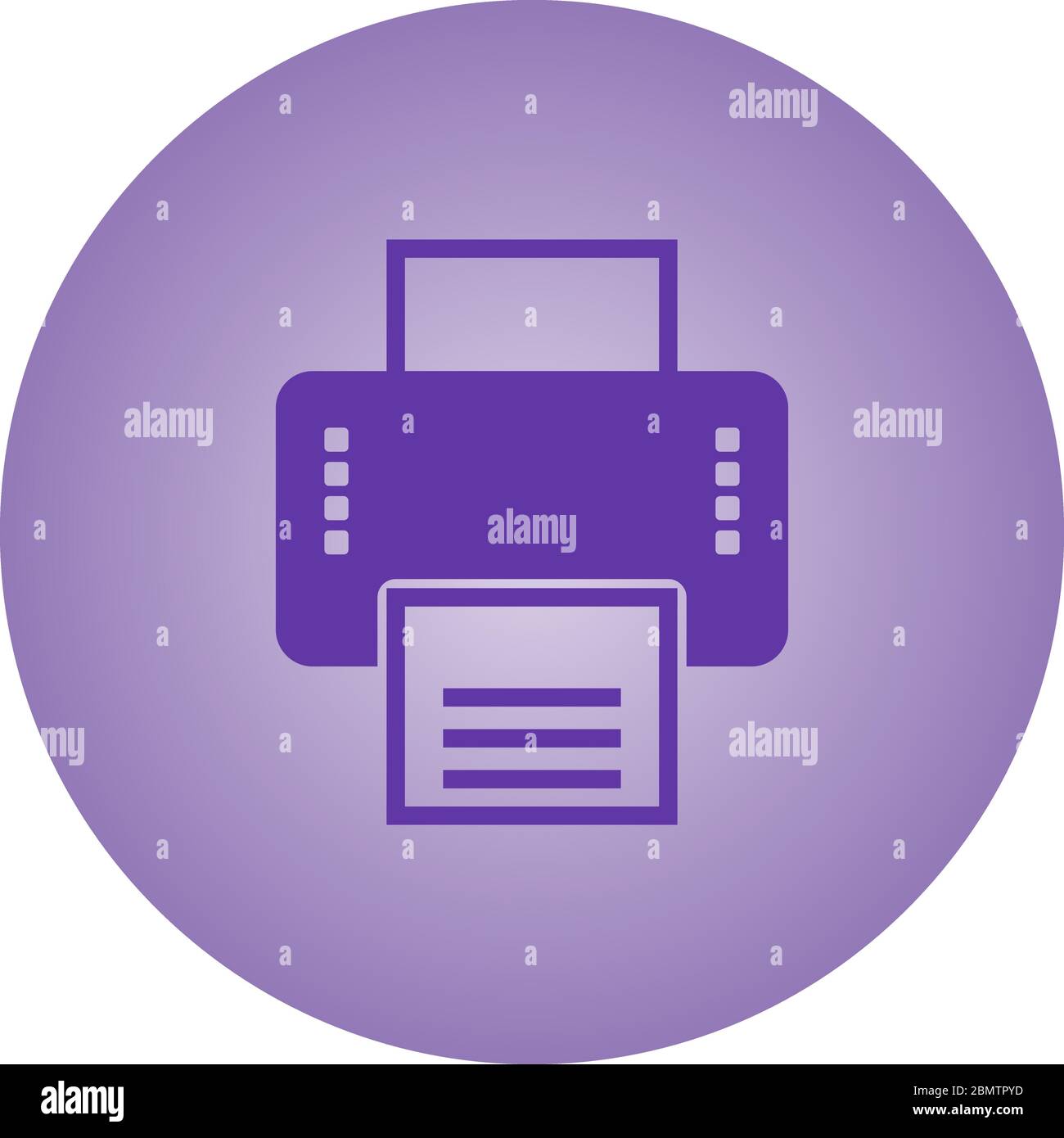 Beautiful Printer Vector Glyph icon Stock Vector