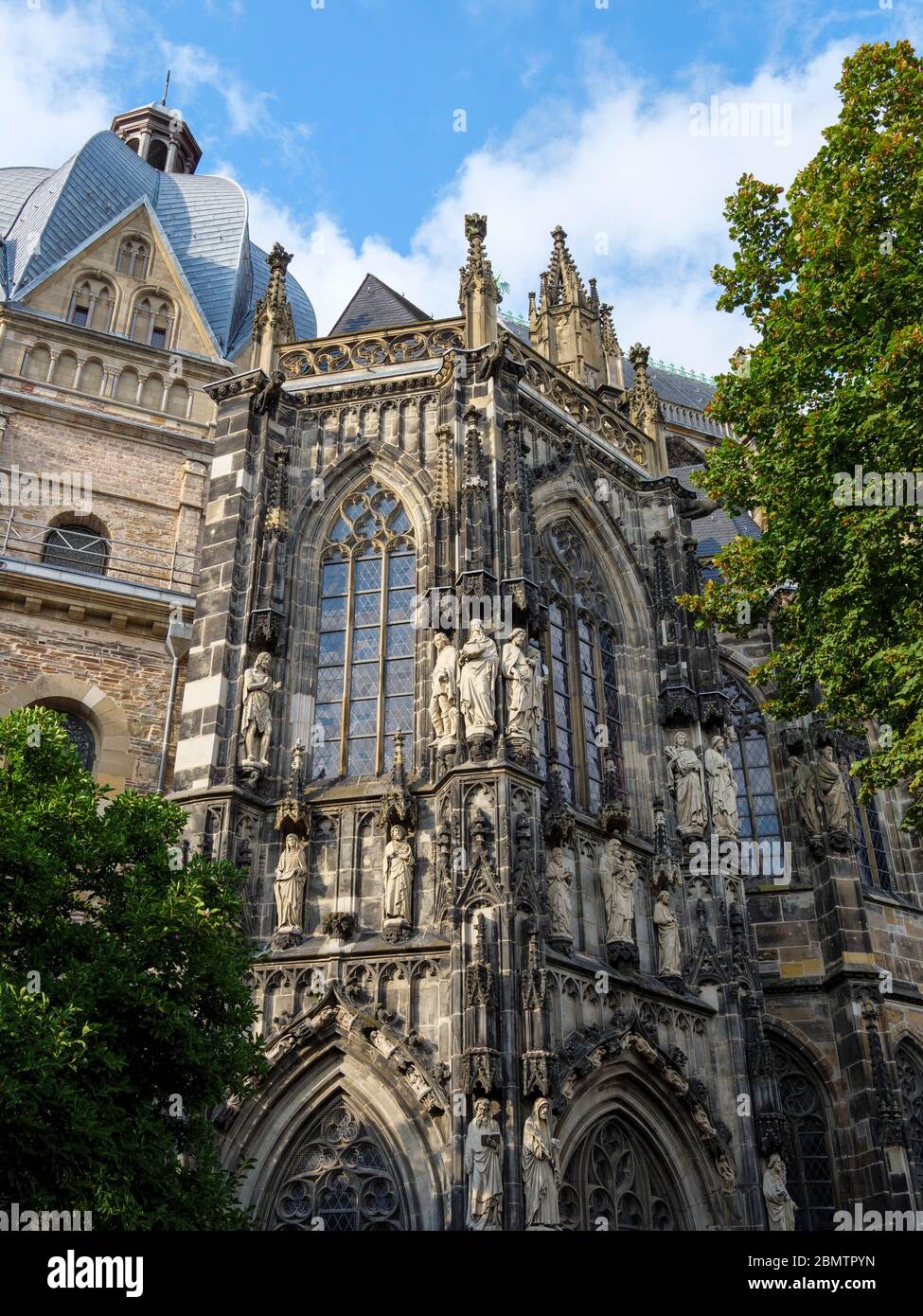 Altstadt Aachen, Aachener Dom, Hoher Dom zu Aachen, UNESCO Welterbe, Aachen, NRW, Deutschland Stock Photo