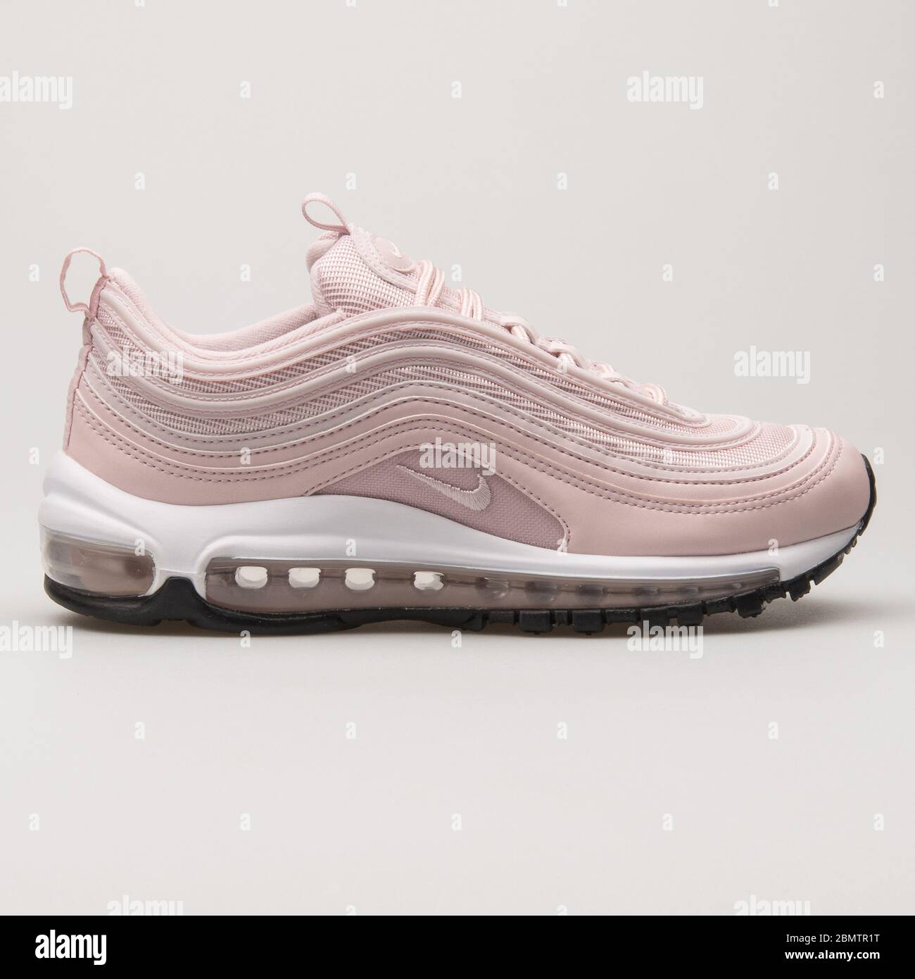 VIENNA, AUSTRIA - MAY 27, 2018: Nike Air Max 97 rose and white sneaker on  white background Stock Photo - Alamy