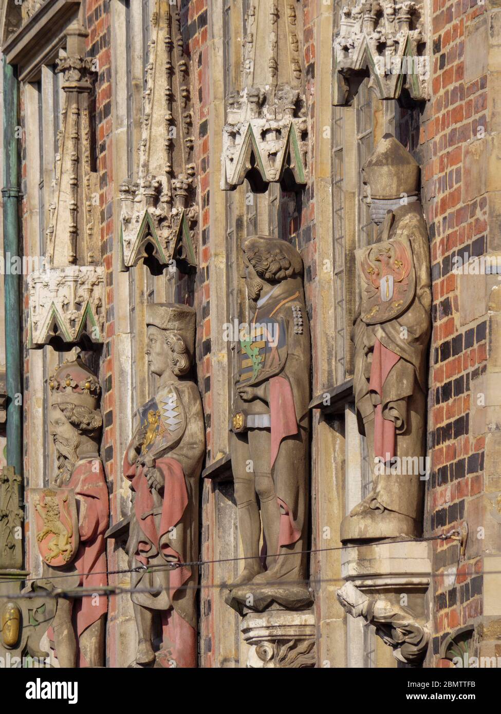Rathaus, Detail Fassade, Bremen, Deutschland Stock Photo