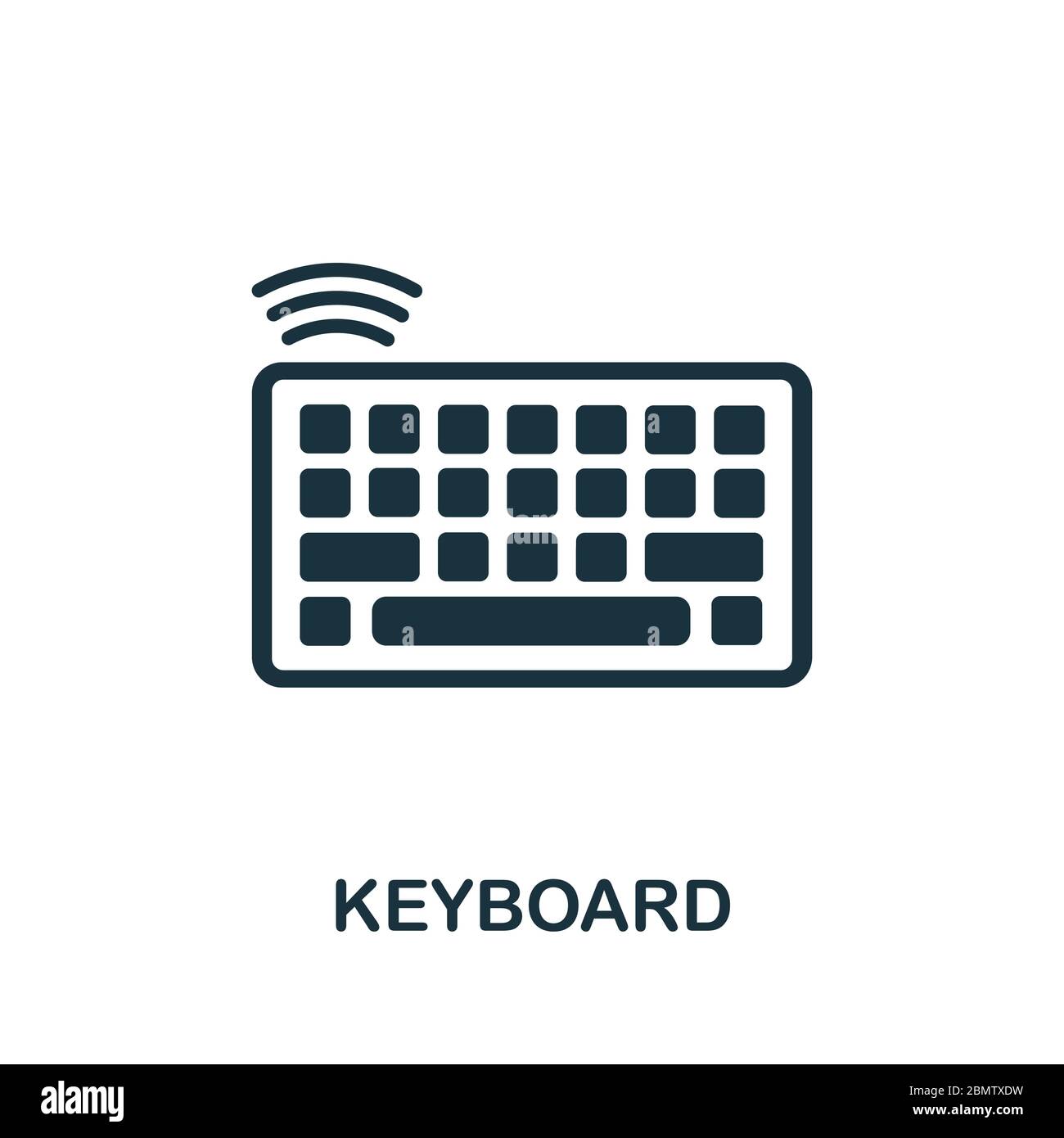 Simple Keyboard Vector