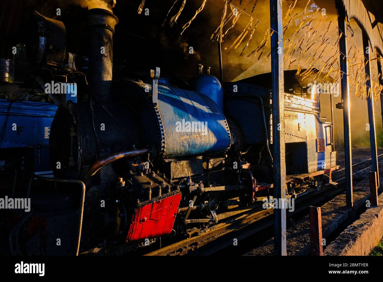 India, West Bengal, Darjeeling, train station for the toy train from Darjeeling Himalayan