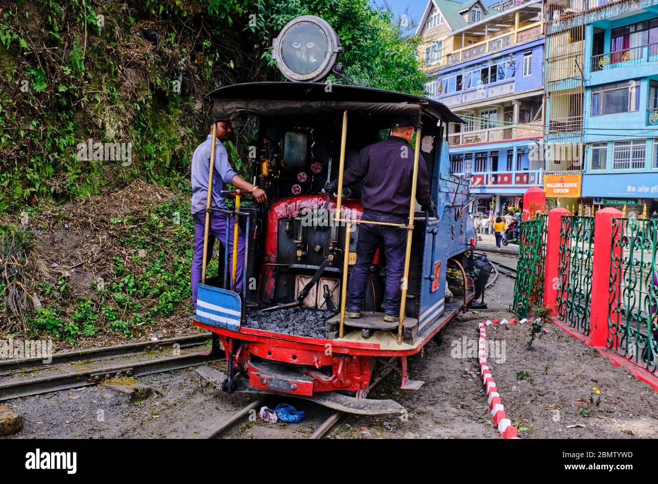 India, West Bengal, Darjeeling, Ghum train station for the toy train from Darjeeling Himalayan