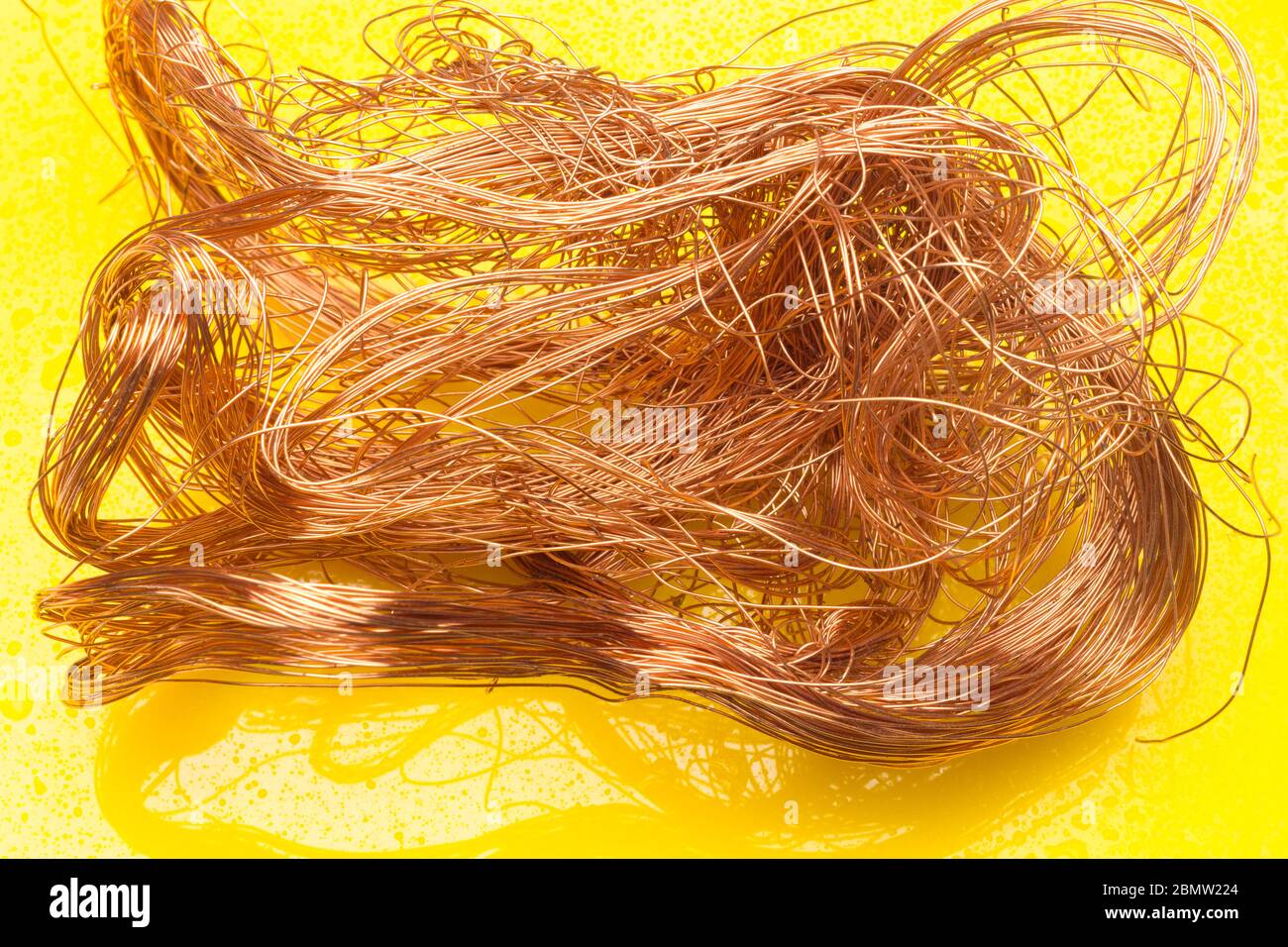 Copper filaments, small transmitting wires and carriers of electric