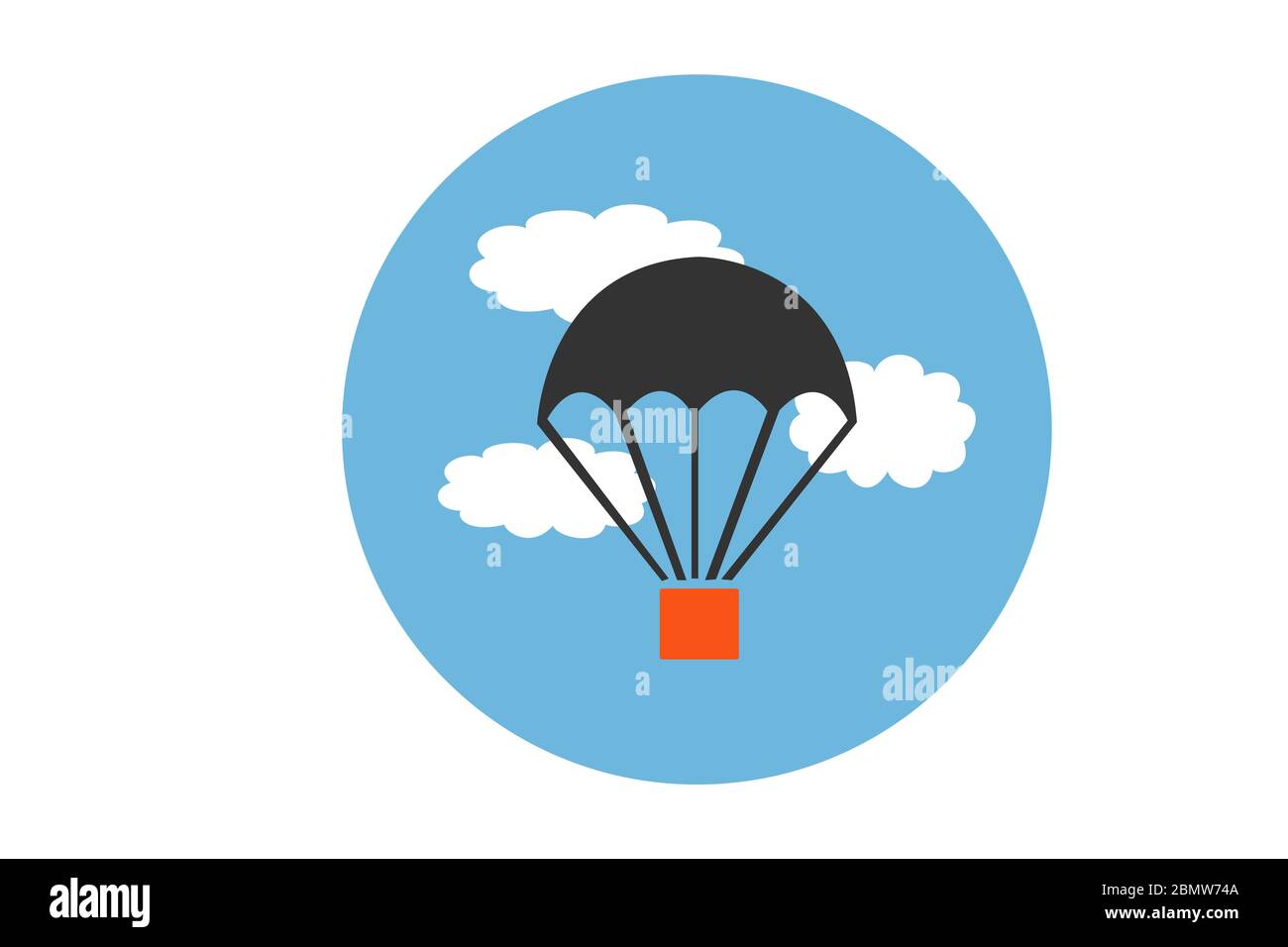 Jumping With Parachute Paragliding Parachute Stock Photo Alamy