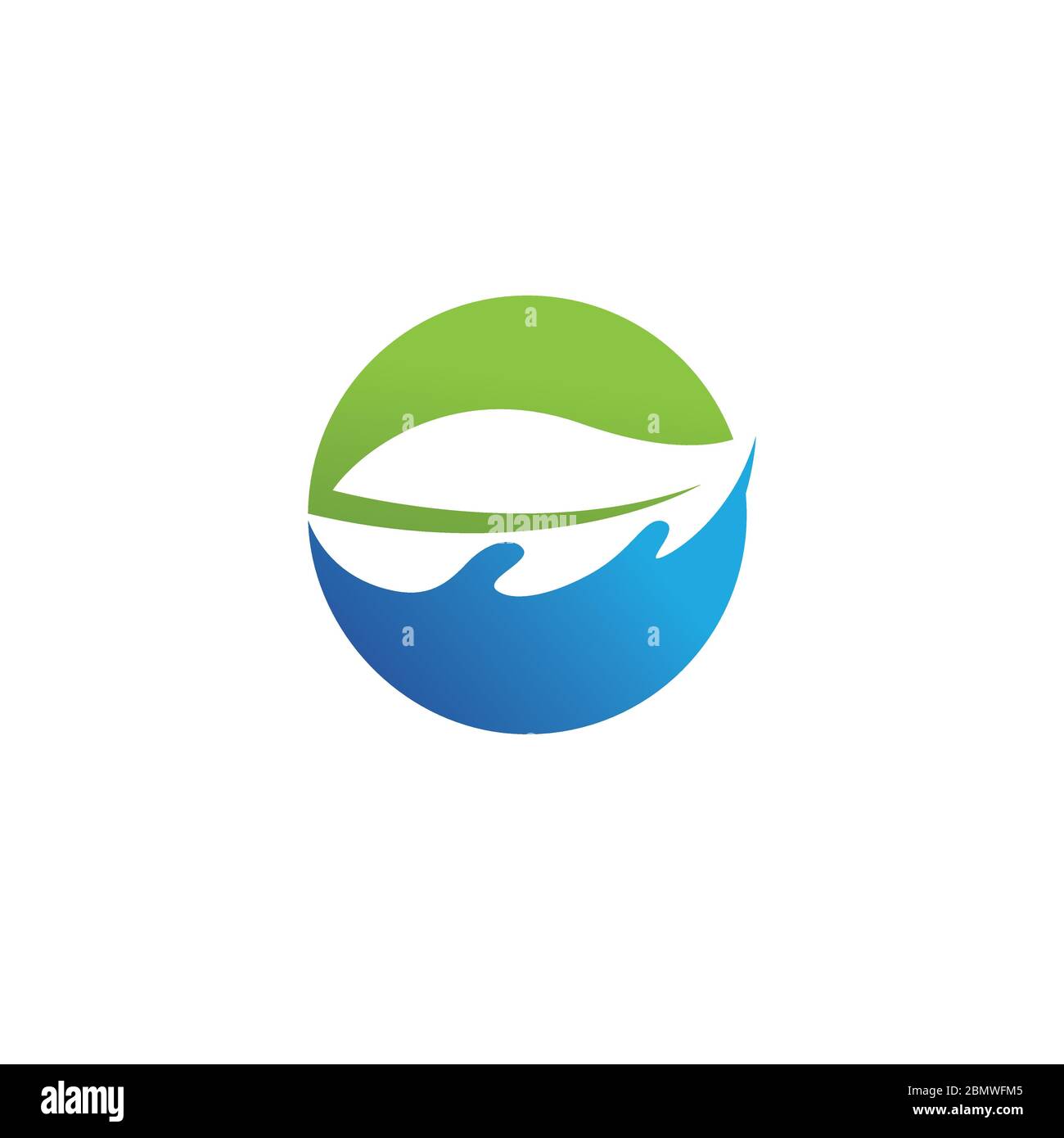 hand and leaf green Logo Template vector icon Stock Vector Image & Art ...