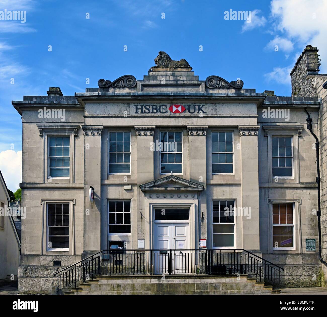 The former Bank of Westmorland. Highgate, Kendal, Cumbria, England, United Kingdom, Europe. Stock Photo