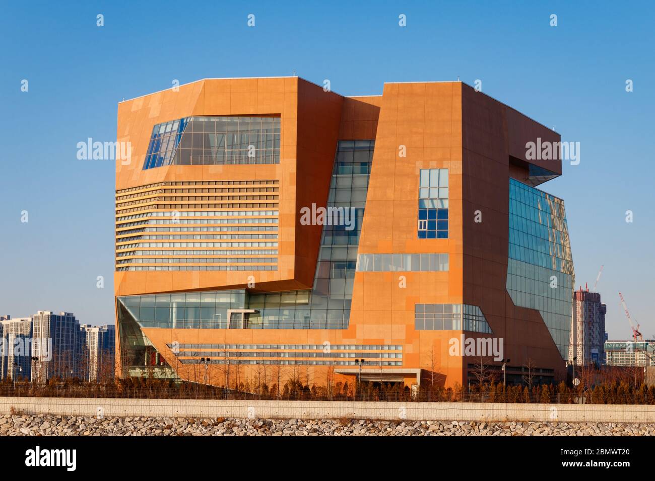 Incheon Songdo, Korea, 14 Jan 2020 - Incheon Songdo Art Center. Incheon Art Center Scenery. Stock Photo