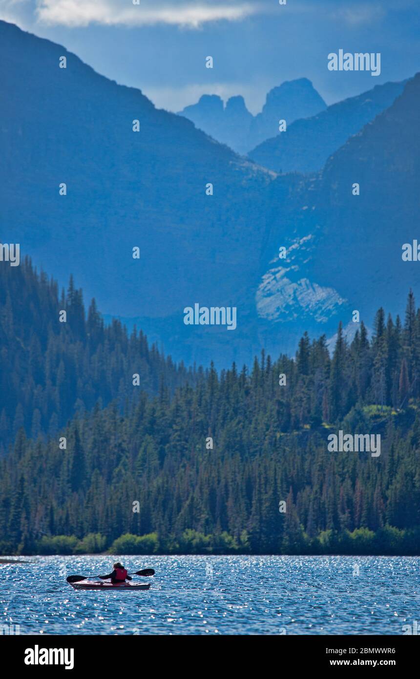 Two Medicine Lake, Montana, Glacier national park Stock Photo
