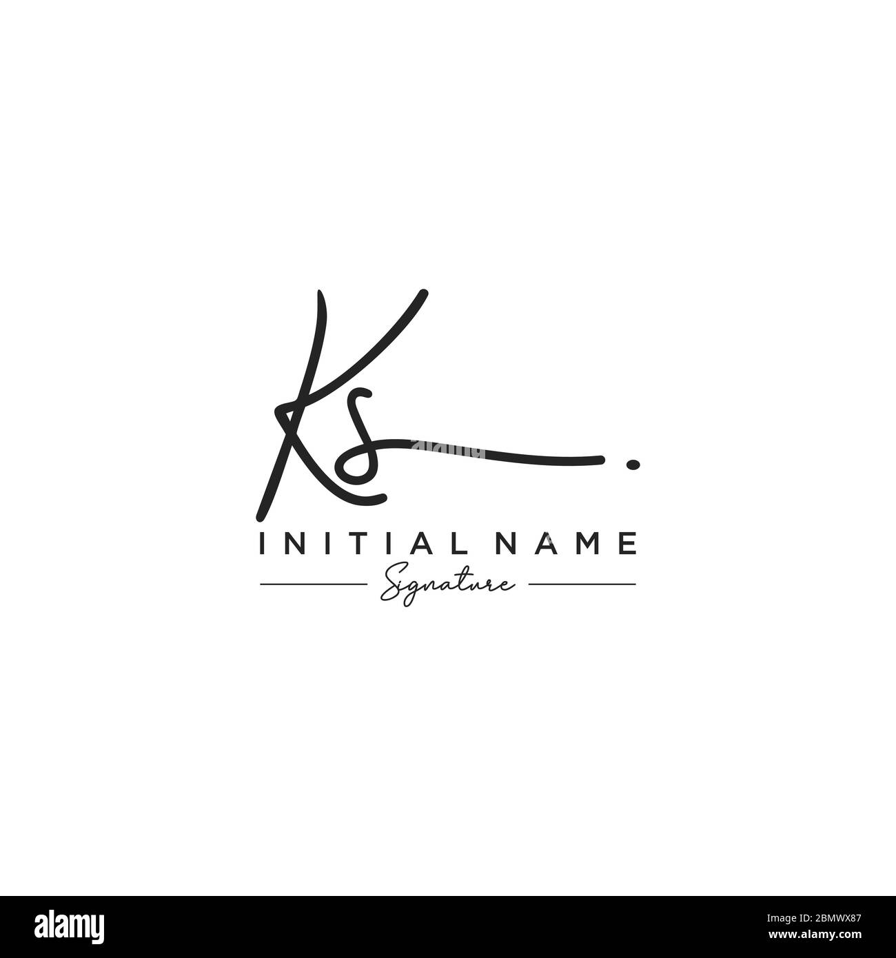 Letter Ks Signature Logo Template Vector Stock Vector Image And Art Alamy