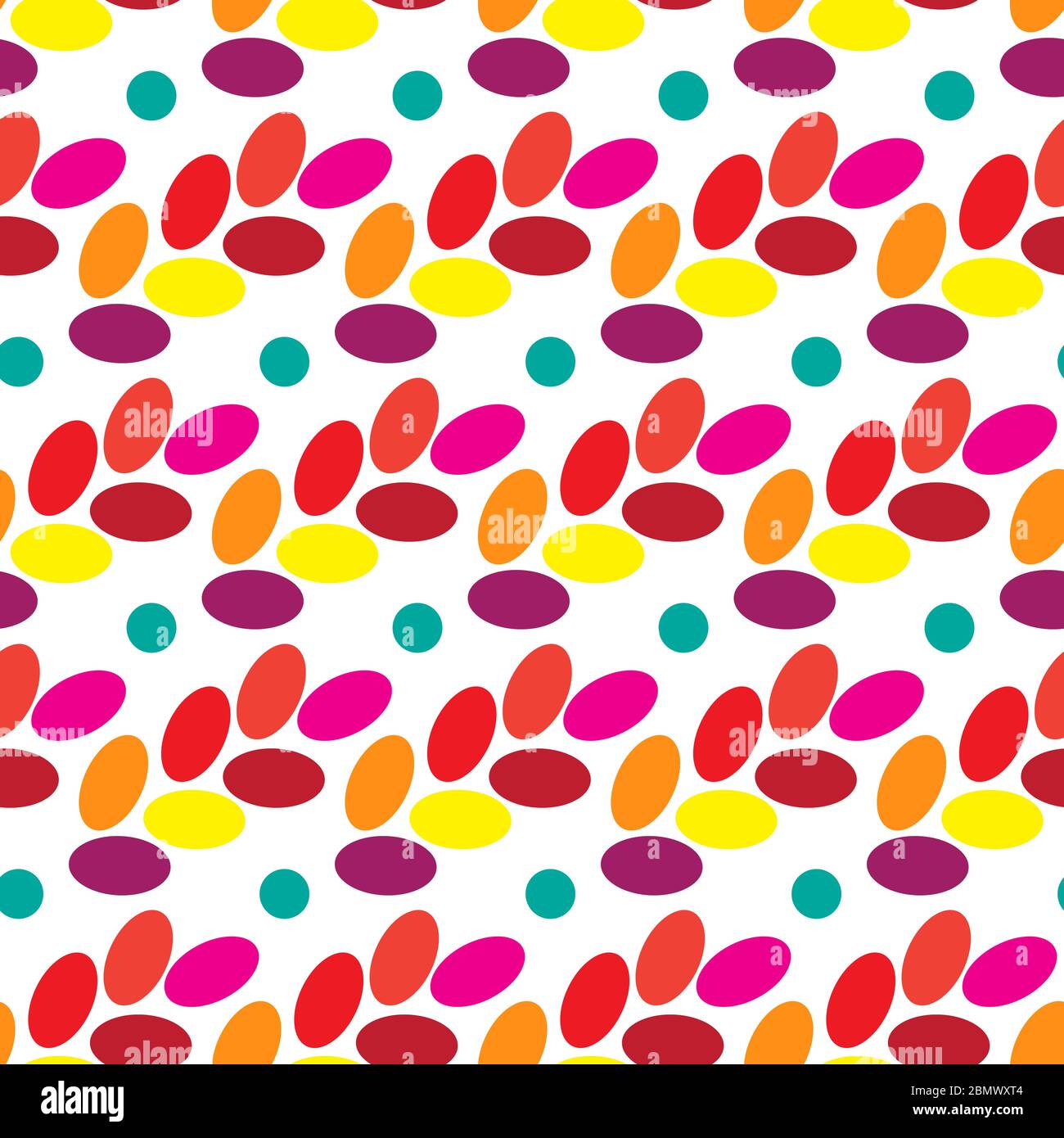 seamless abstract bright pattern with colored ovals vector Stock Vector ...