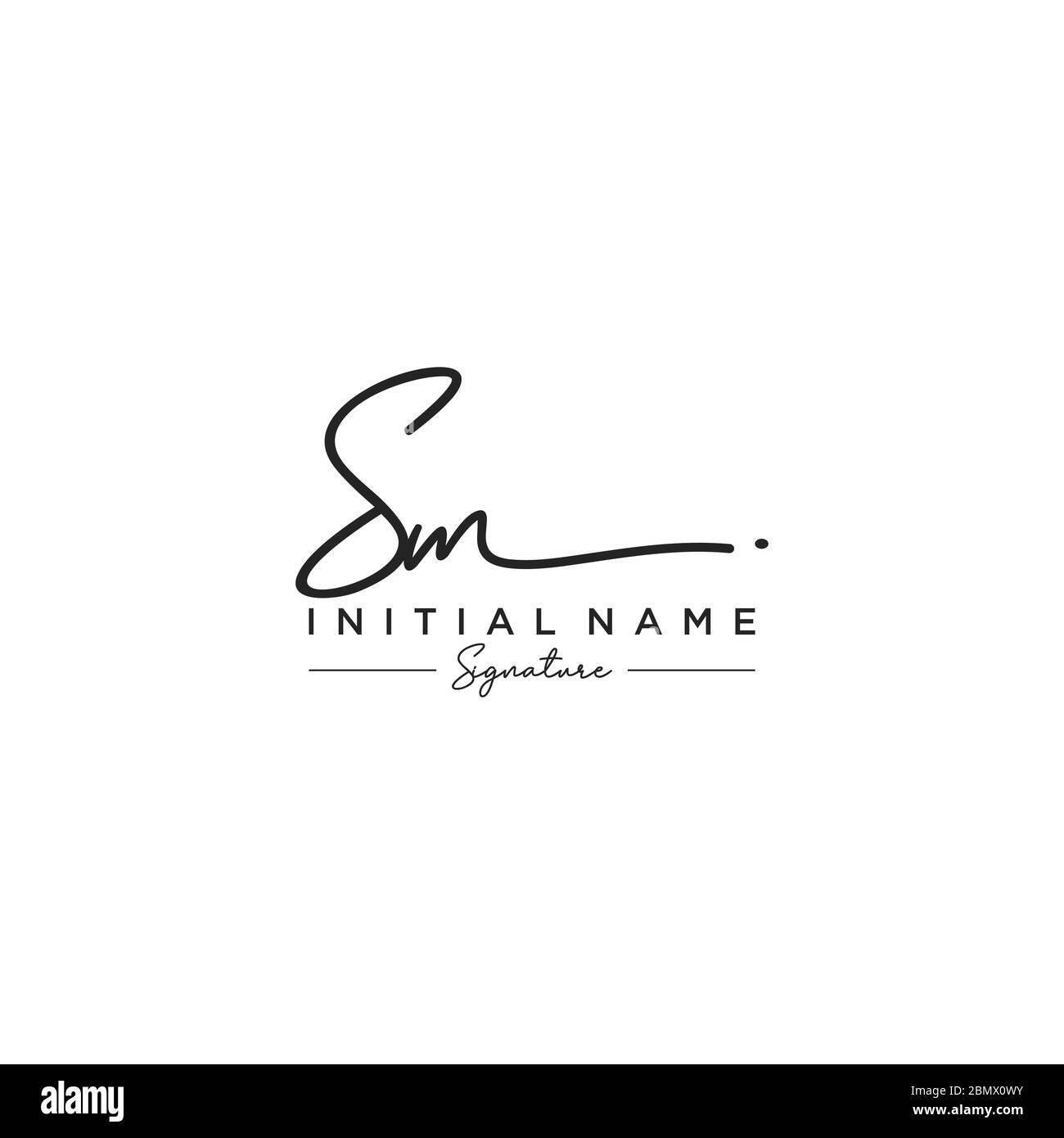 Letter Sm Signature Logo Template Vector Stock Vector Image Art Alamy Letter Sm Signature Logo Template Vector Stock Vector Image Art Alamy