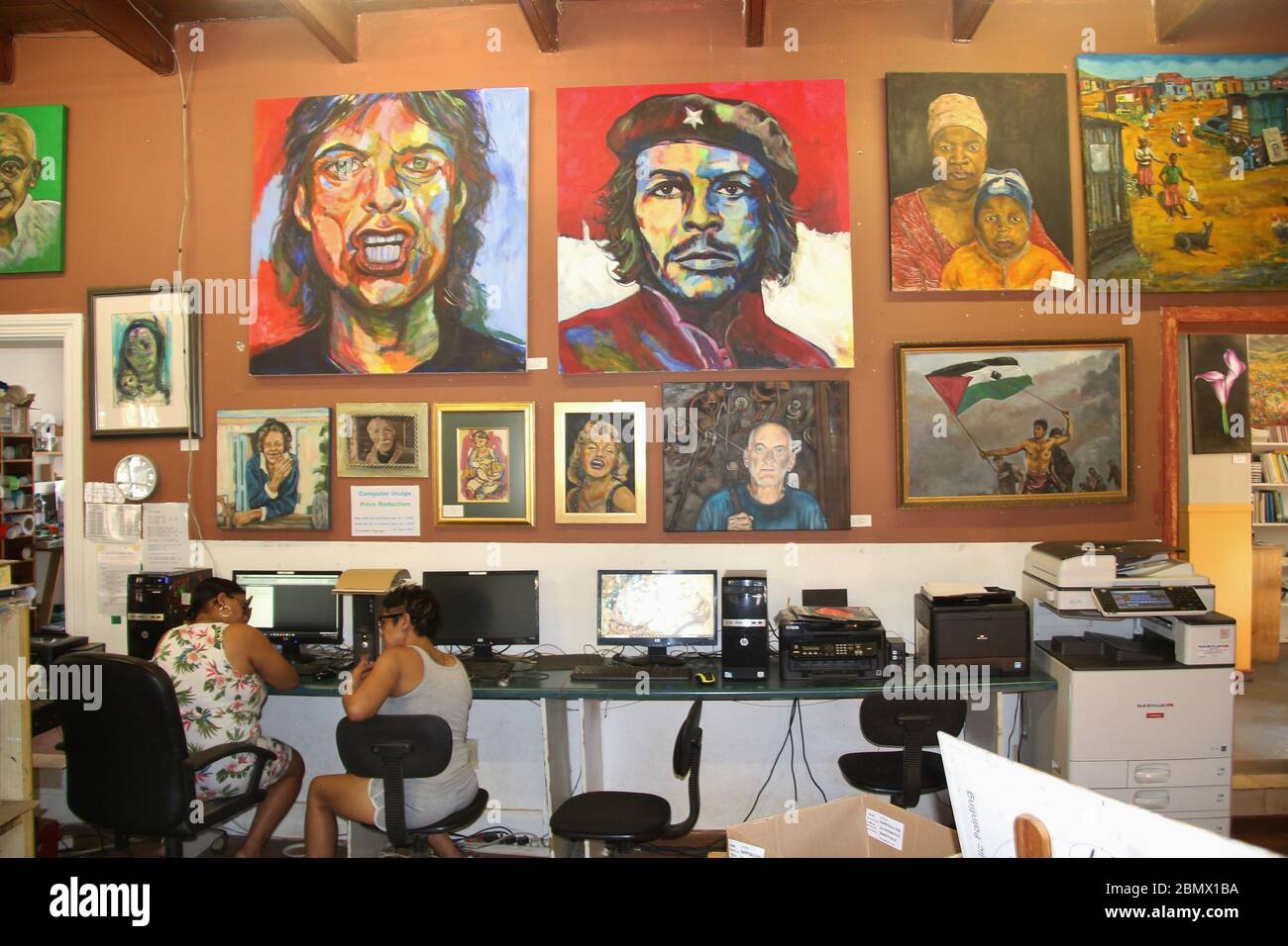 Creative interior in a stationary shop in the remote town Barrydale