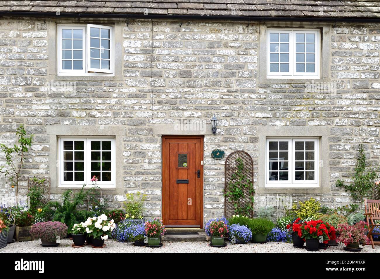 Cottage Gardens, Froggatt, Derbyshire Stock Photo Alamy