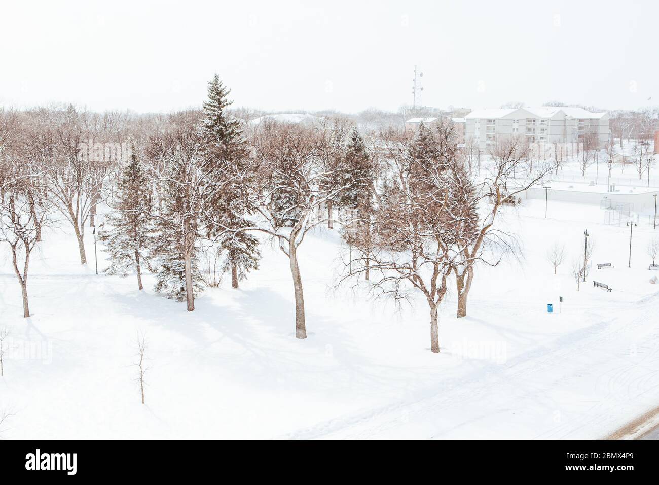 Island Park in Fargo USA Stock Photo Alamy
