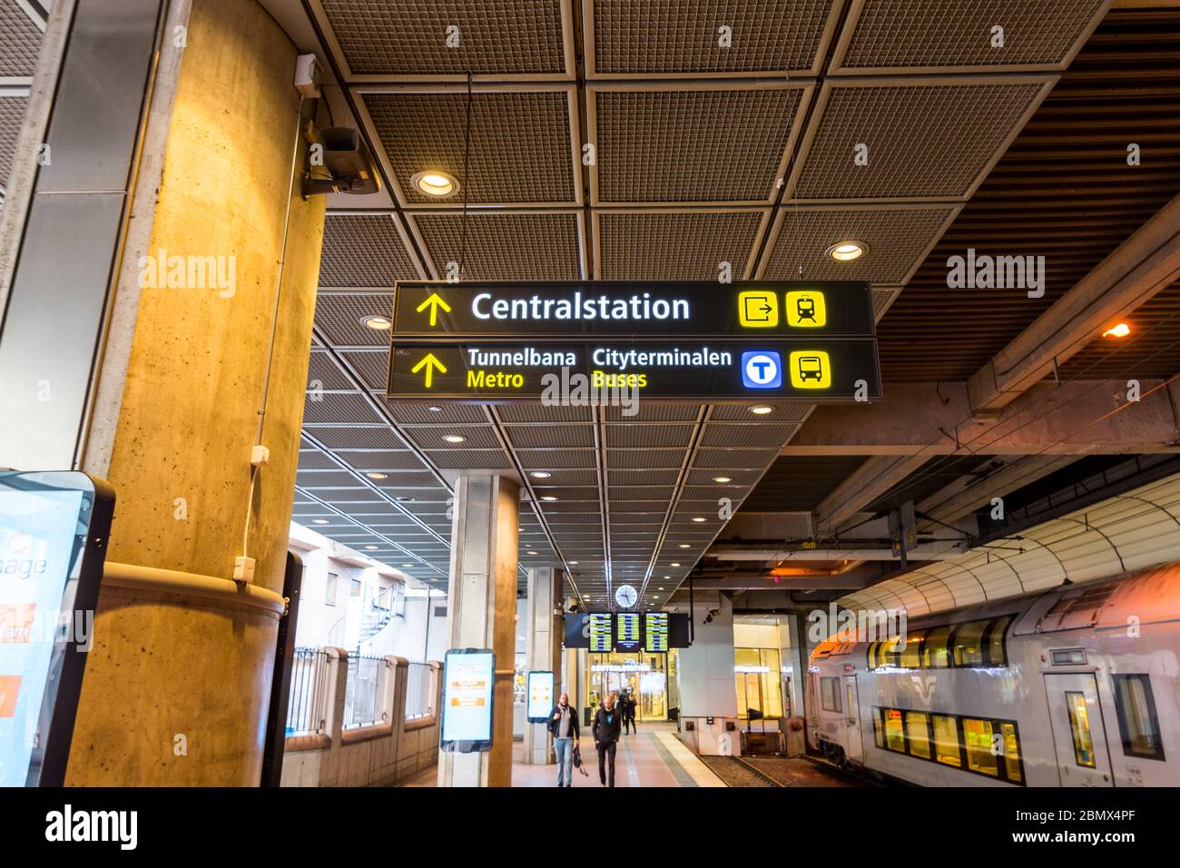 Stockholm Central Station, a railway station in Stockholm, Sweden, situated  in the district of Norrmalm at Vasagatan or Central Plan Stock Photo - Alamy