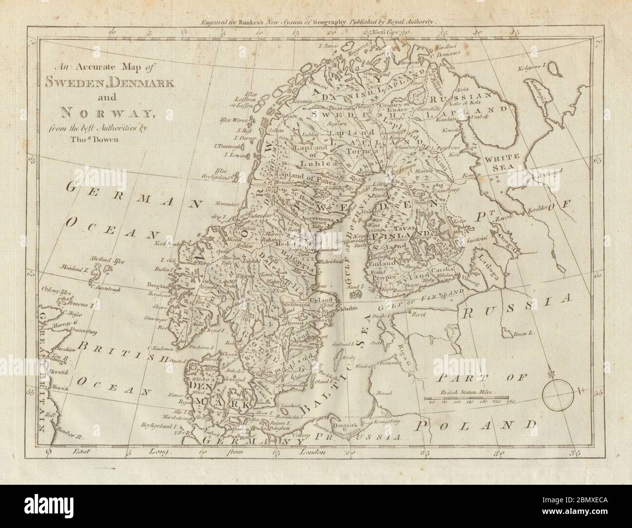 Map of sweden and denmark hi-res stock photography and images - Alamy