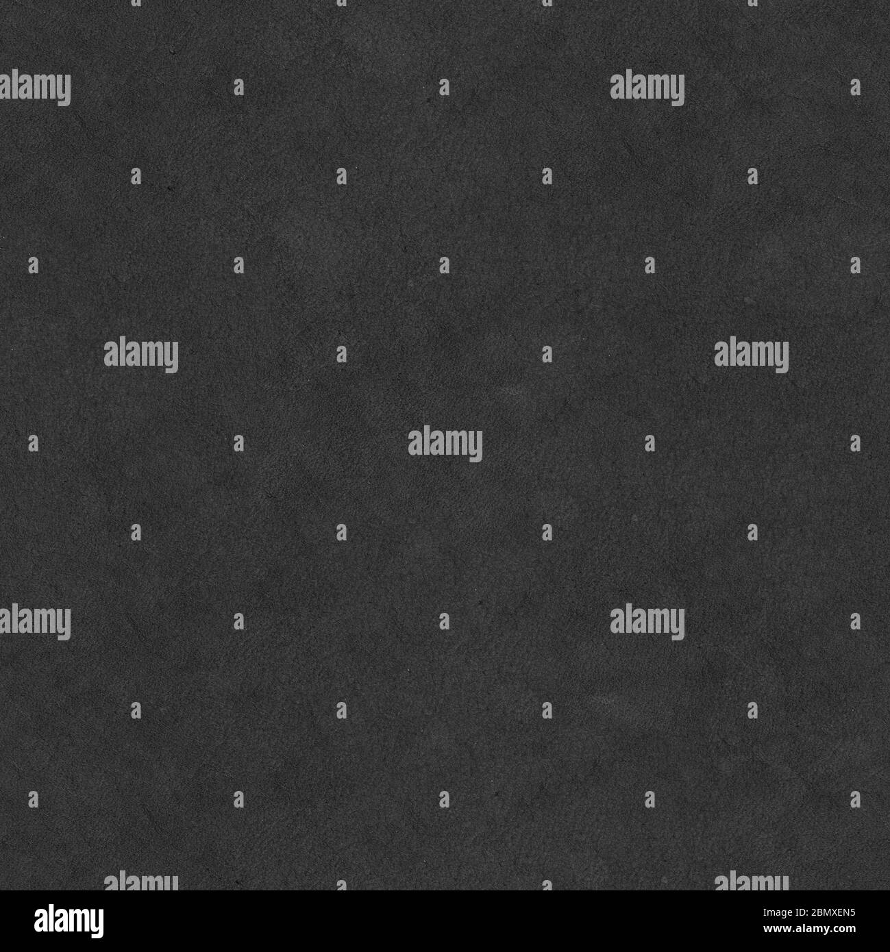 Black leather texture on macro. Seamless square background, tile ready. Stock Photo
