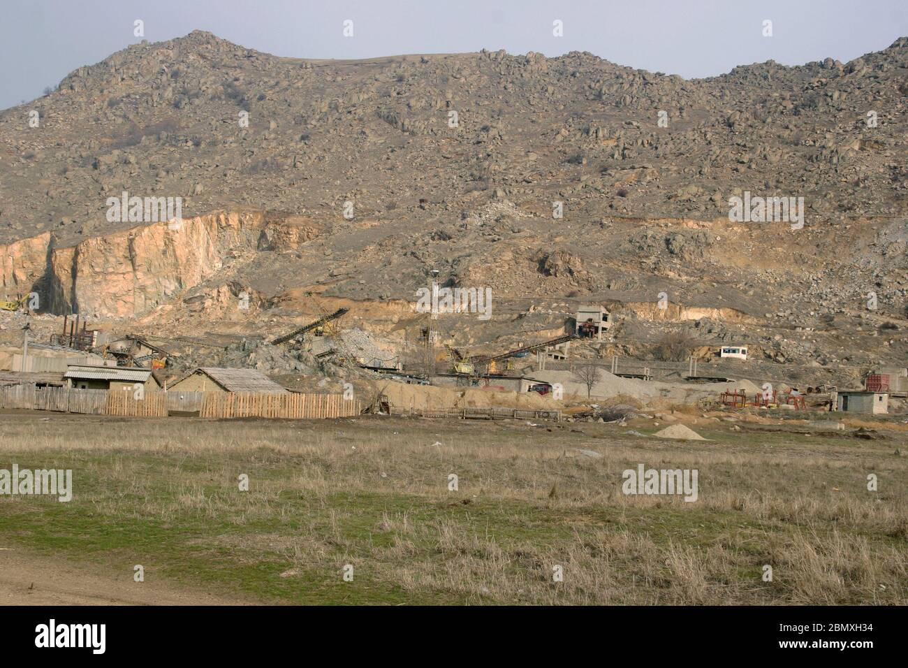 Stone Quarry in Dobrogea Plateau, Romania Stock Photo - Alamy