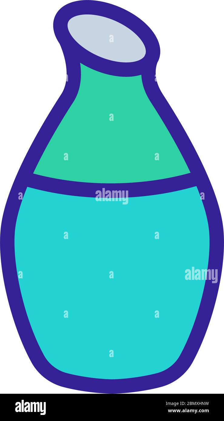 decorative home vase icon vector outline illustration Stock Vector ...