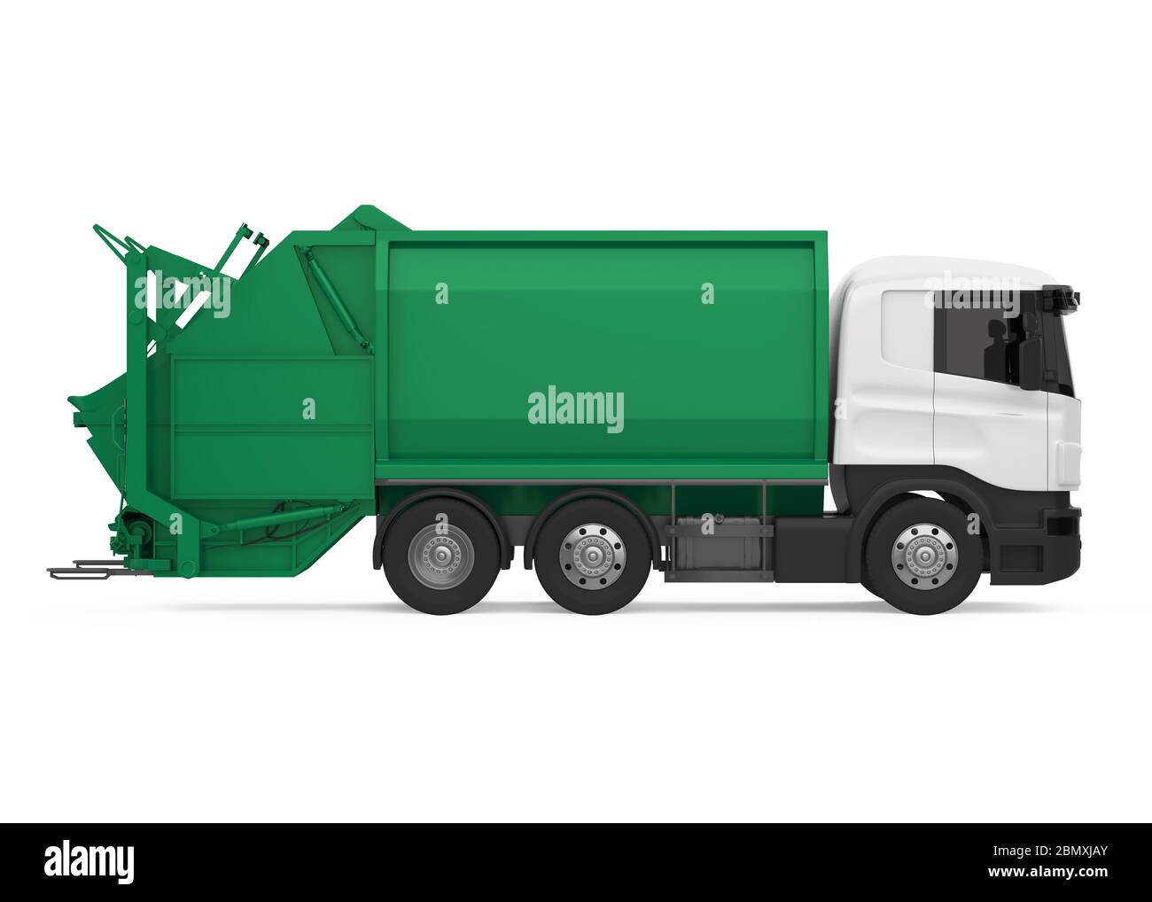 Garbage Truck Isolated Stock Photo Alamy
