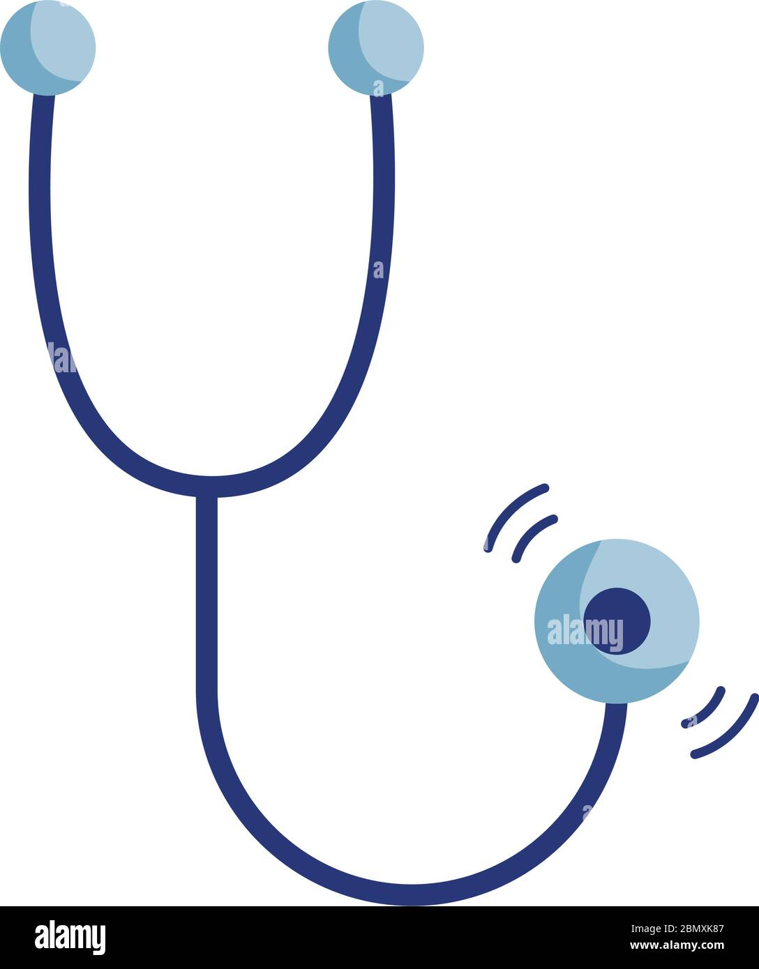 Medical stethoscope flat style icon vector design Stock Vector Image ...