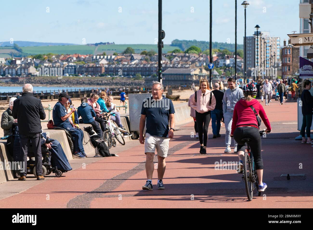 Portobello, Scotland, UK. 11 May 2020. Late afternoon views of popular