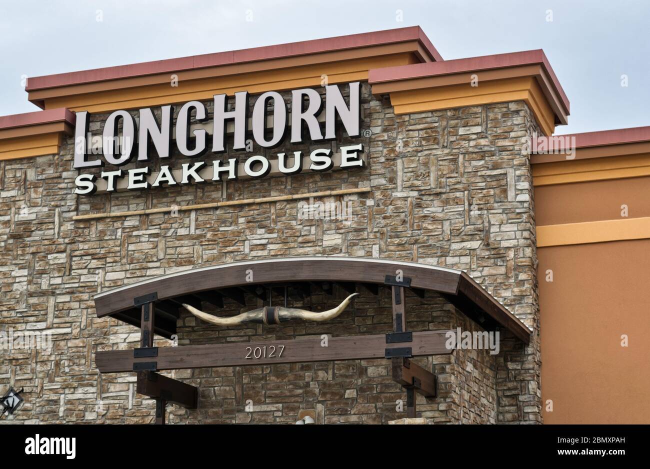 Longhorn Steakhouse exterior in Deerbrook Mall in Humble, TX. A popular
