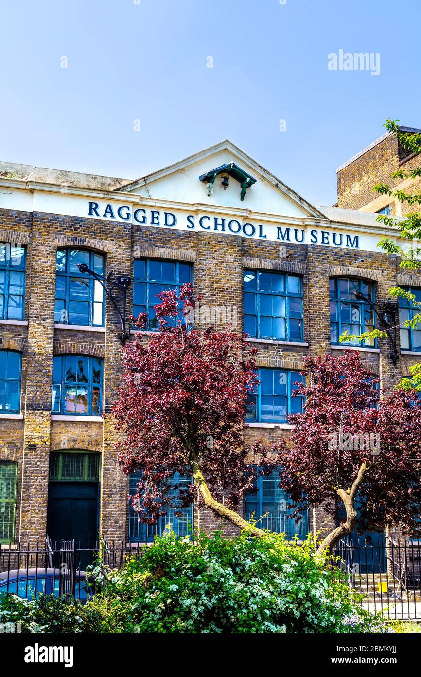 Exterior of Ragged School Museum, Tower Hamlets, London, UK Stock Photo