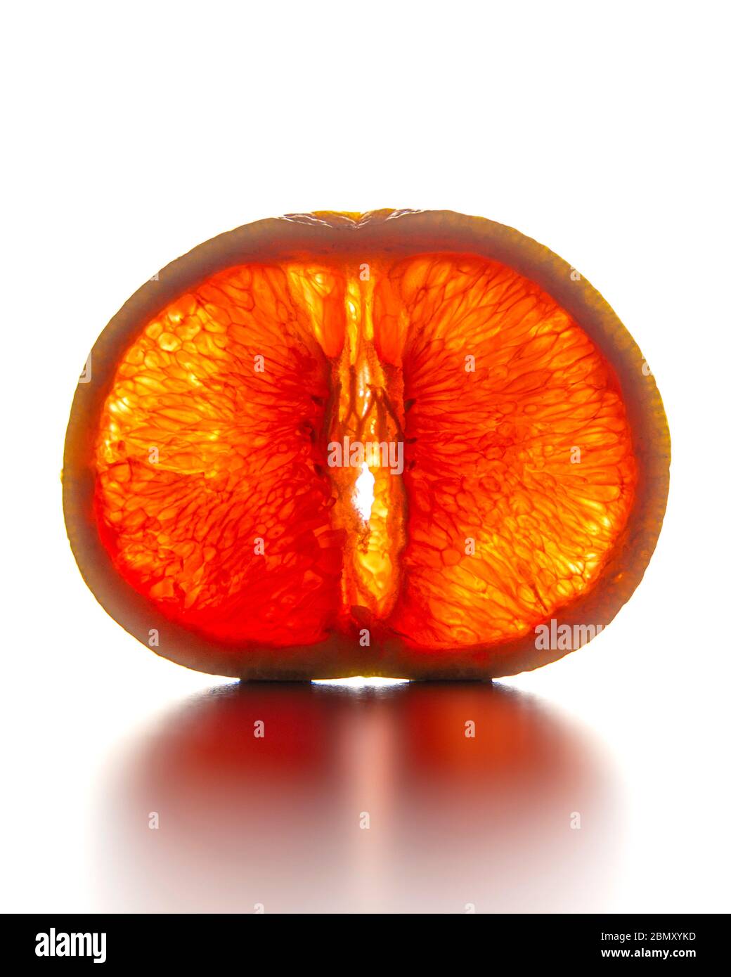 slice of orange Stock Photo
