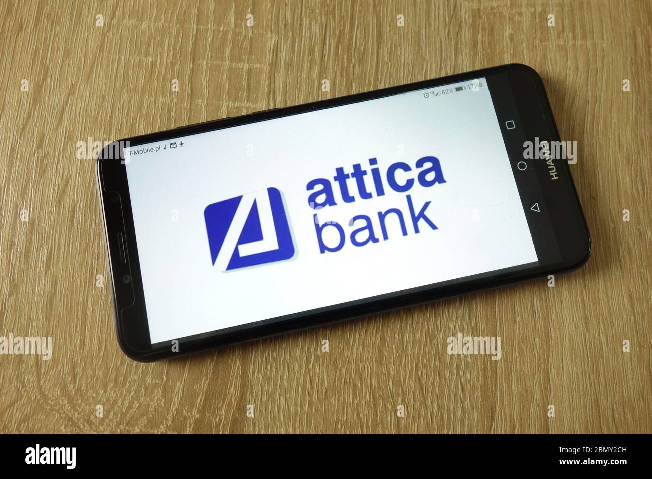 Attica Bank SA logo displayed on smartphone Stock Photo Alamy