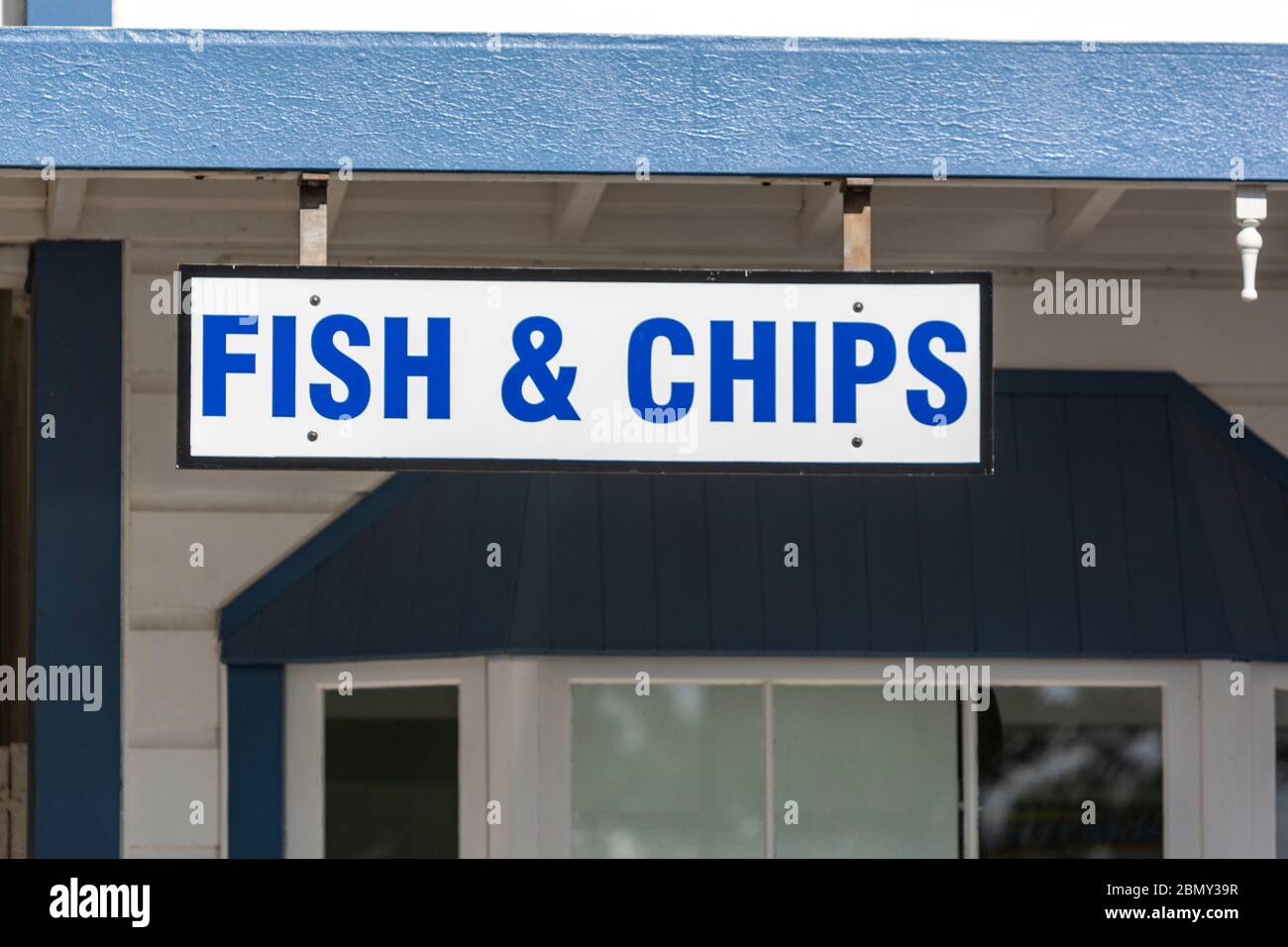 Mangonui Fish Shop, Mangonui, New Zealand Stock Photo Alamy