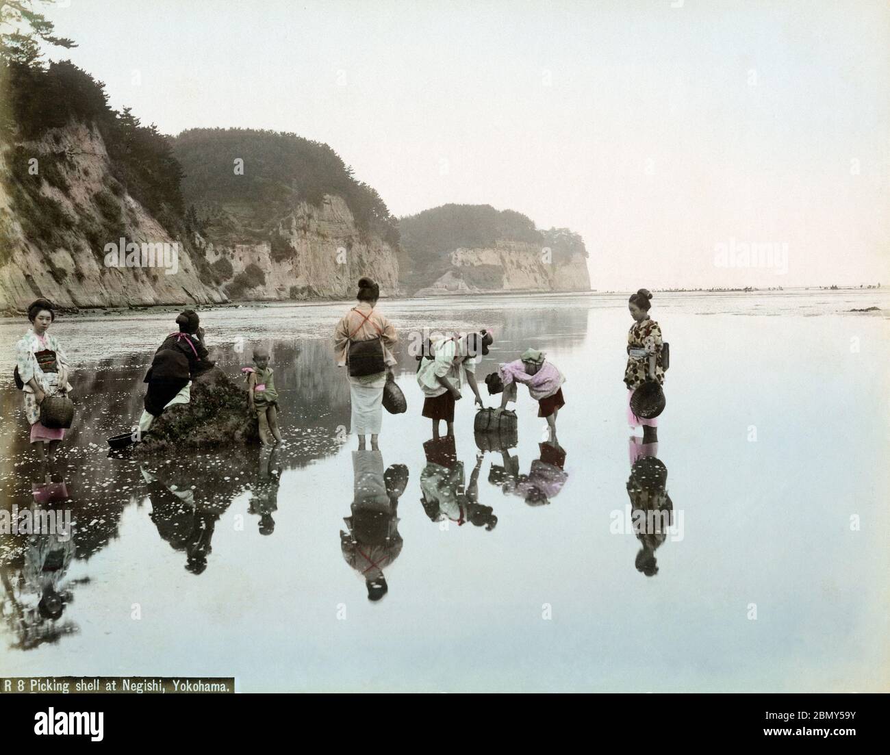 [ 1890s Japan - Japanese Women Fishing ] — Women in kimono and ...